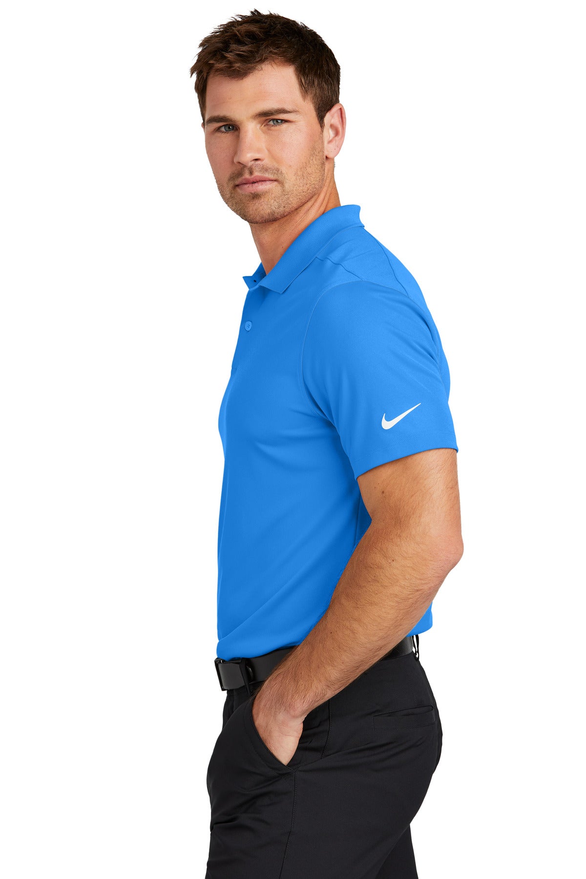Nike Victory Solid Polo NKDX6684 - Light Photo Blue - side