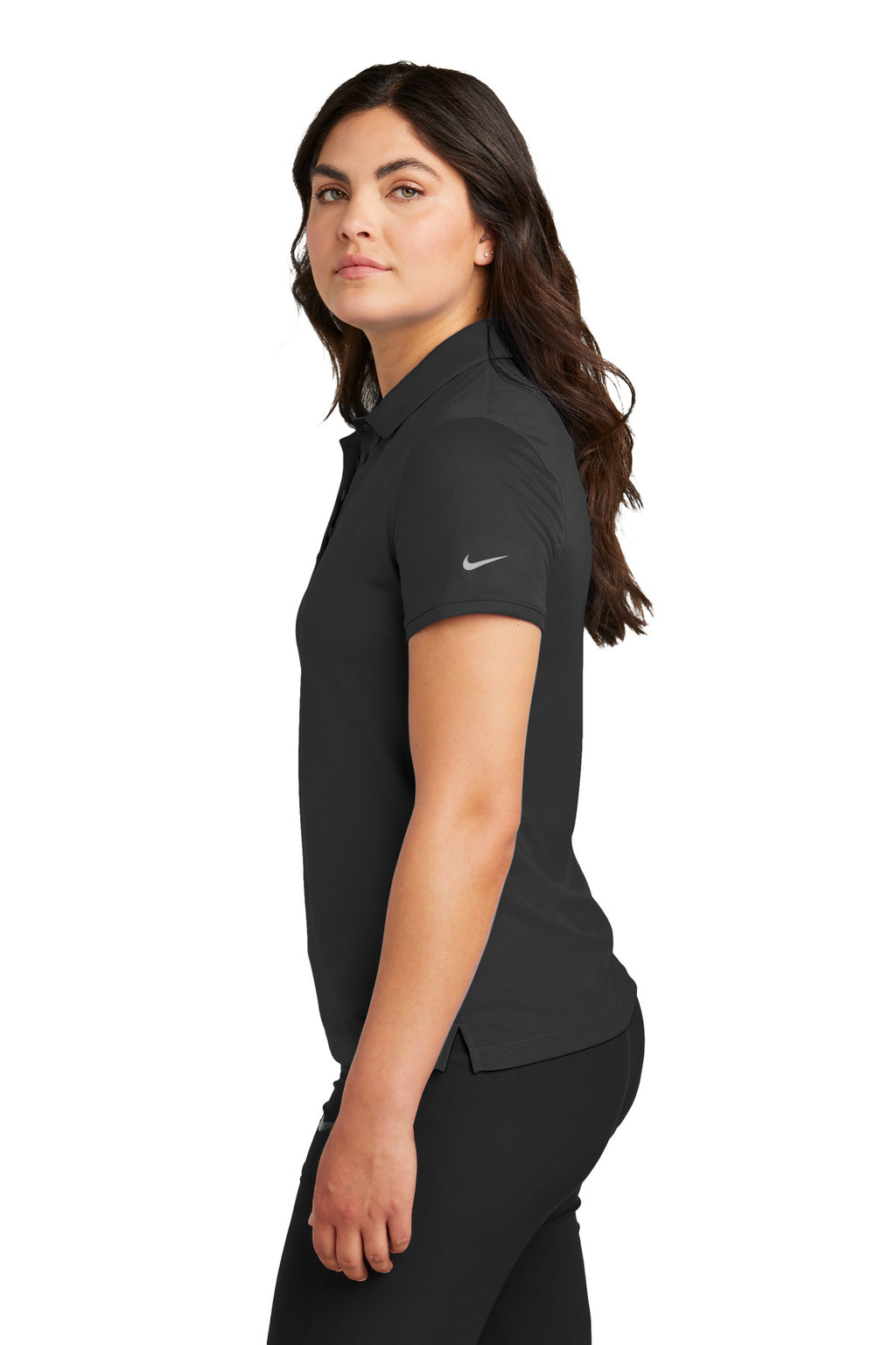 Nike Women's Victory Solid Polo NKDX6685 - Black - side