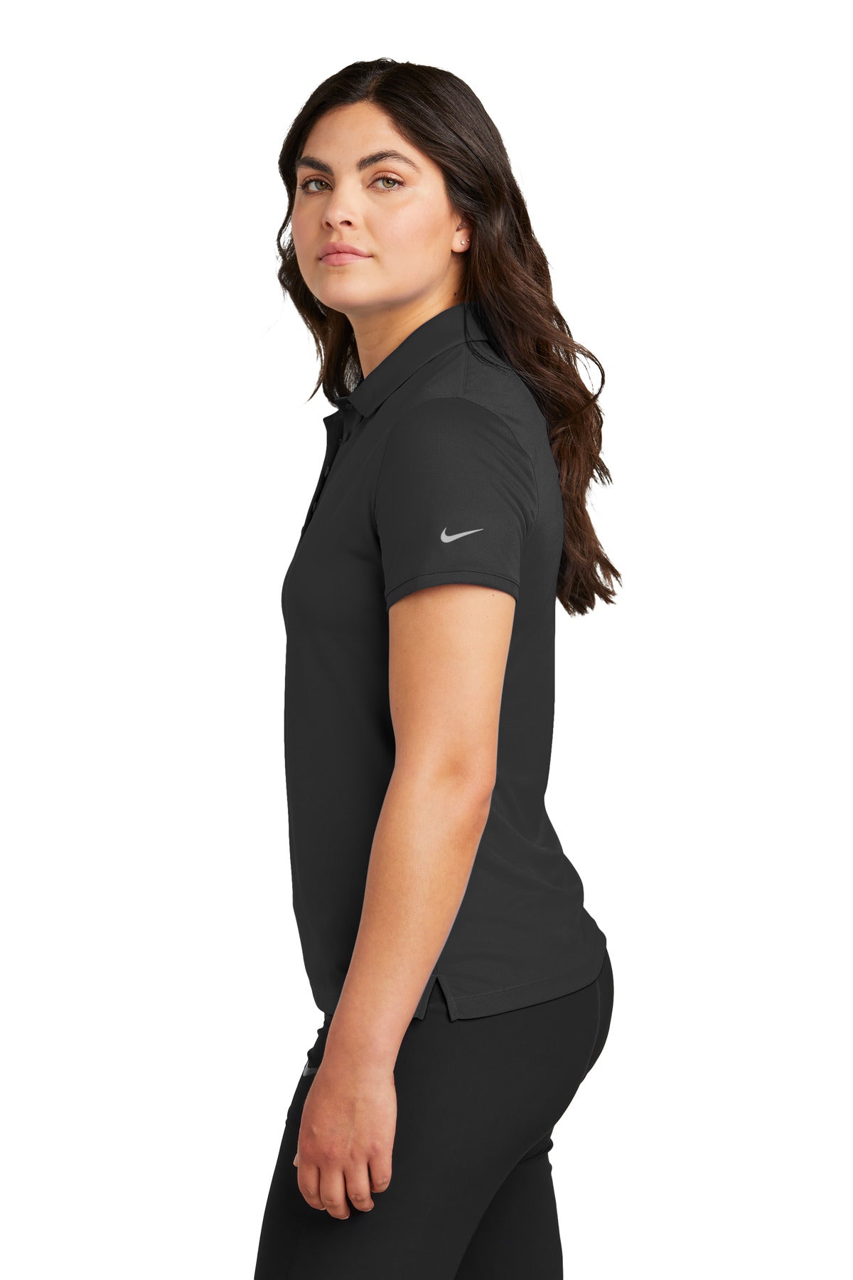 Nike Women's Victory Solid Polo NKDX6685 - Black - side