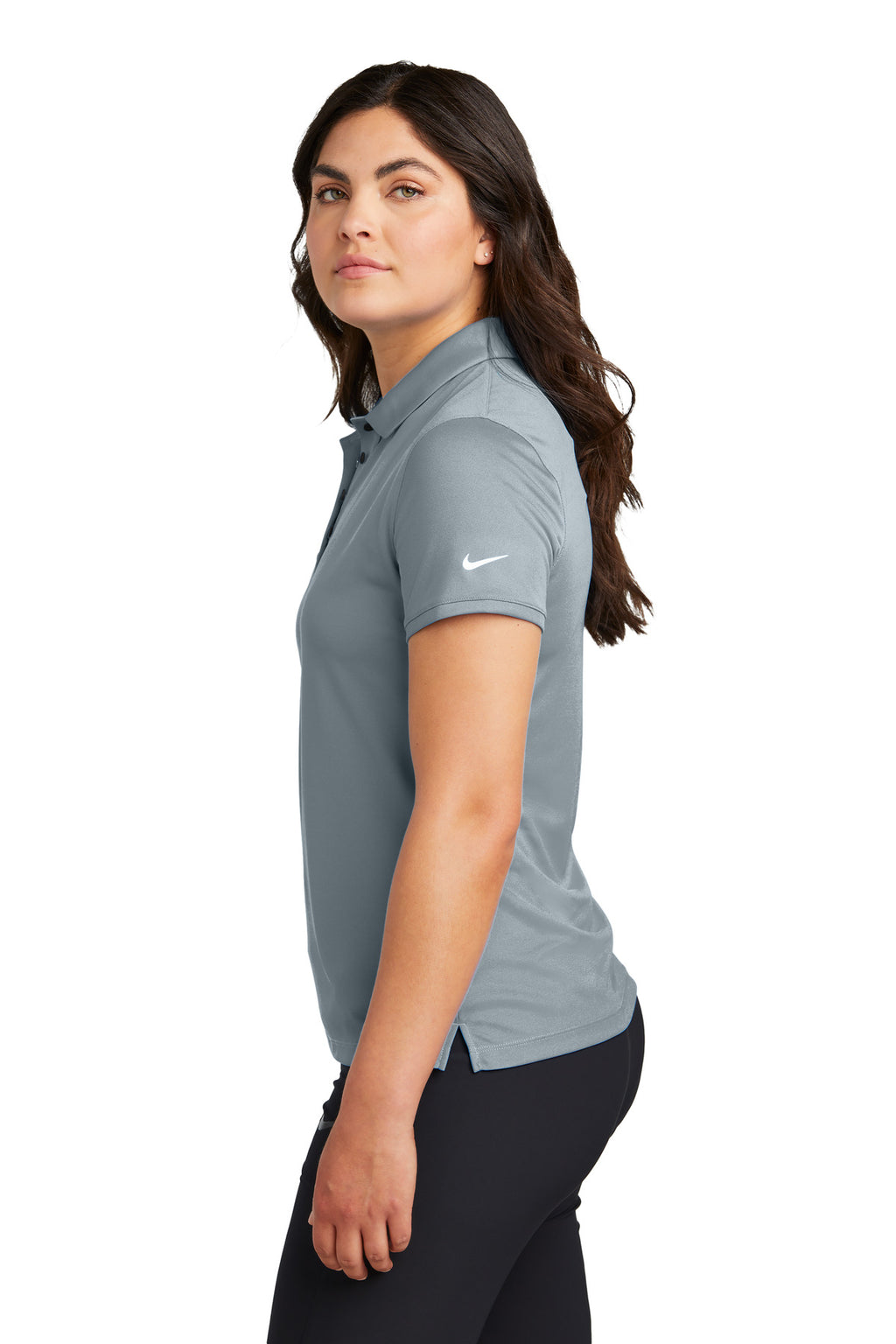 Nike Women's Victory Solid Polo NKDX6685 - Cool Grey - side