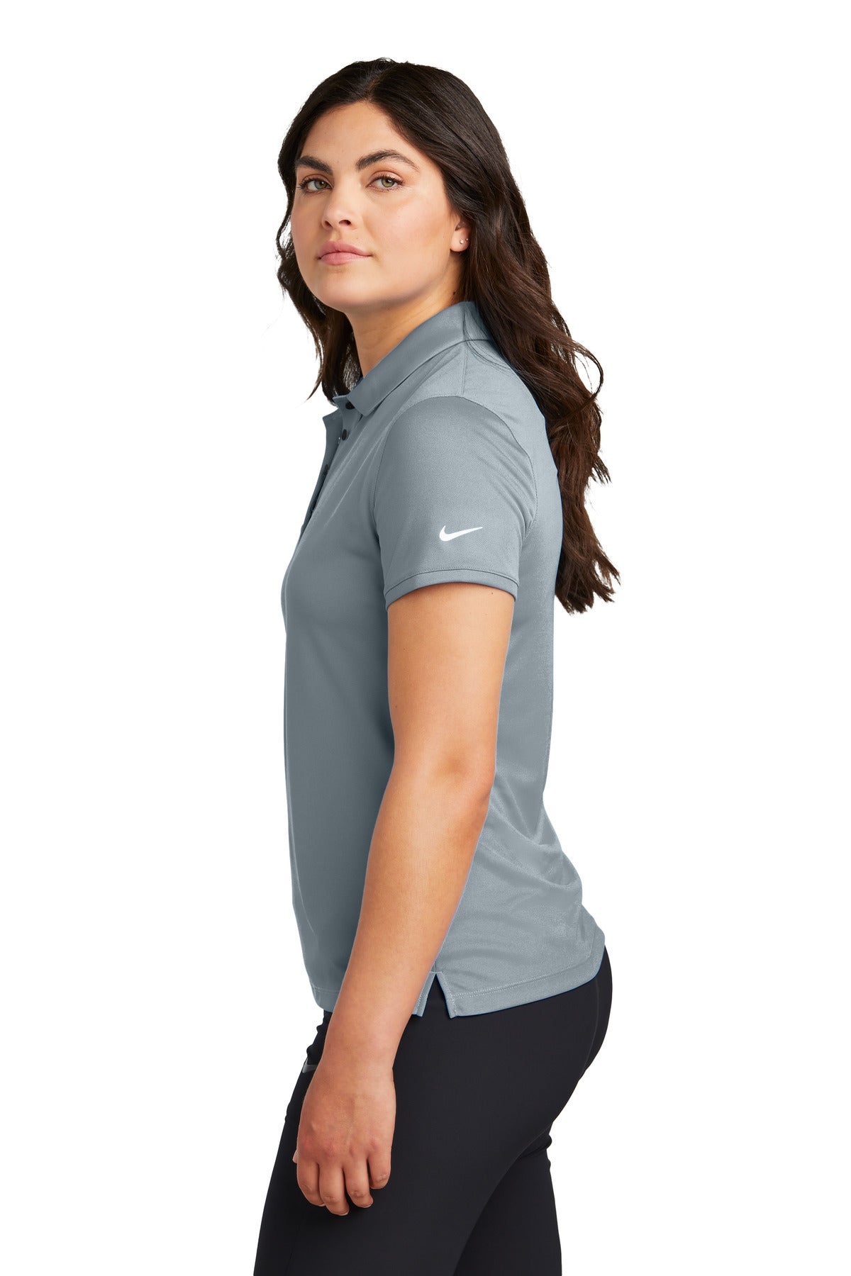 Nike Women's Victory Solid Polo NKDX6685 - Cool Grey - side