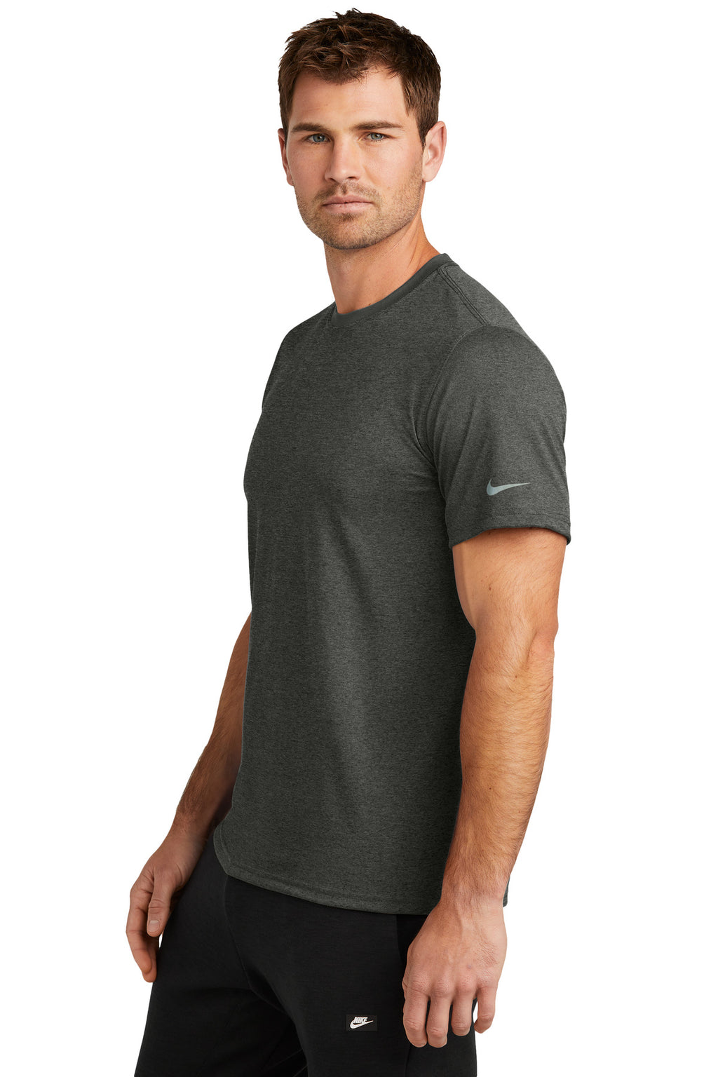 Nike Swoosh Sleeve rLegend Tee NKDX8730 - Dark Smoke Heather - side