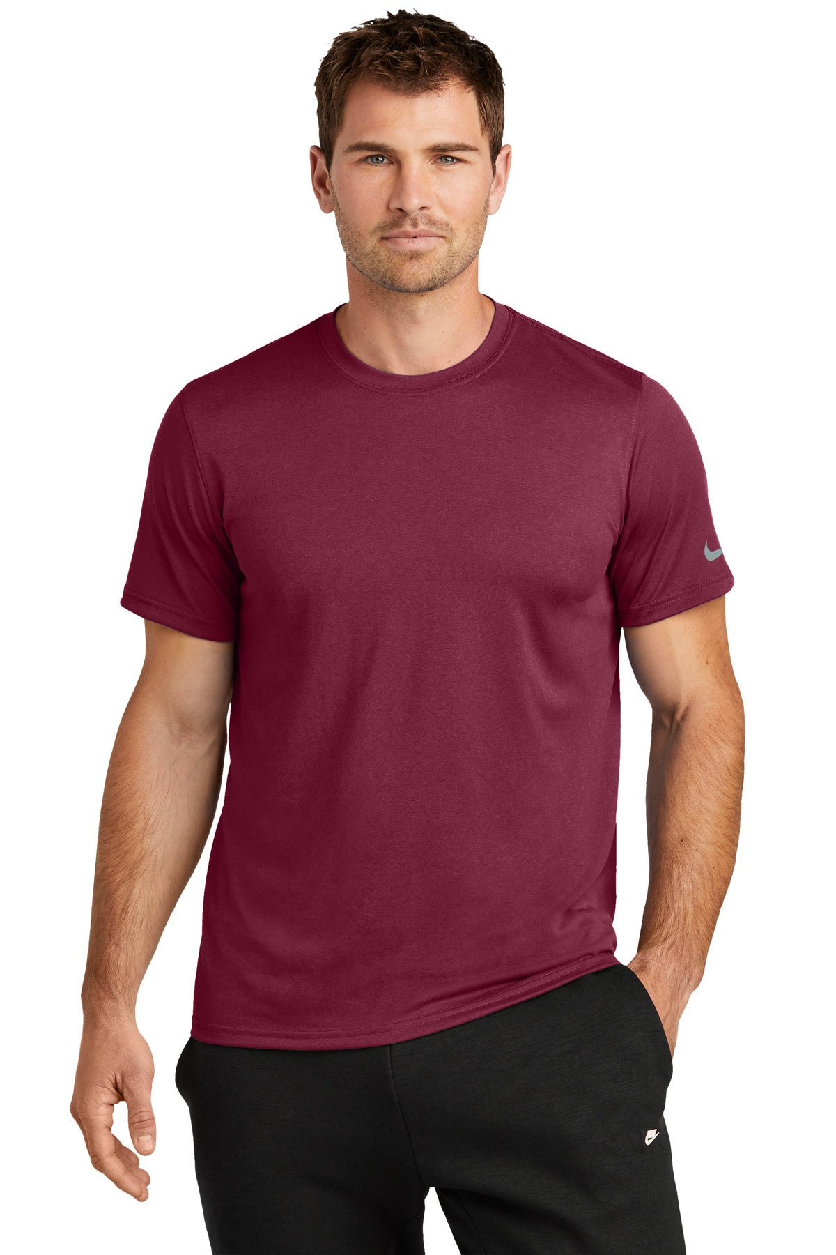 Nike Swoosh Sleeve rLegend Tee NKDX8730 - Team Maroon - front