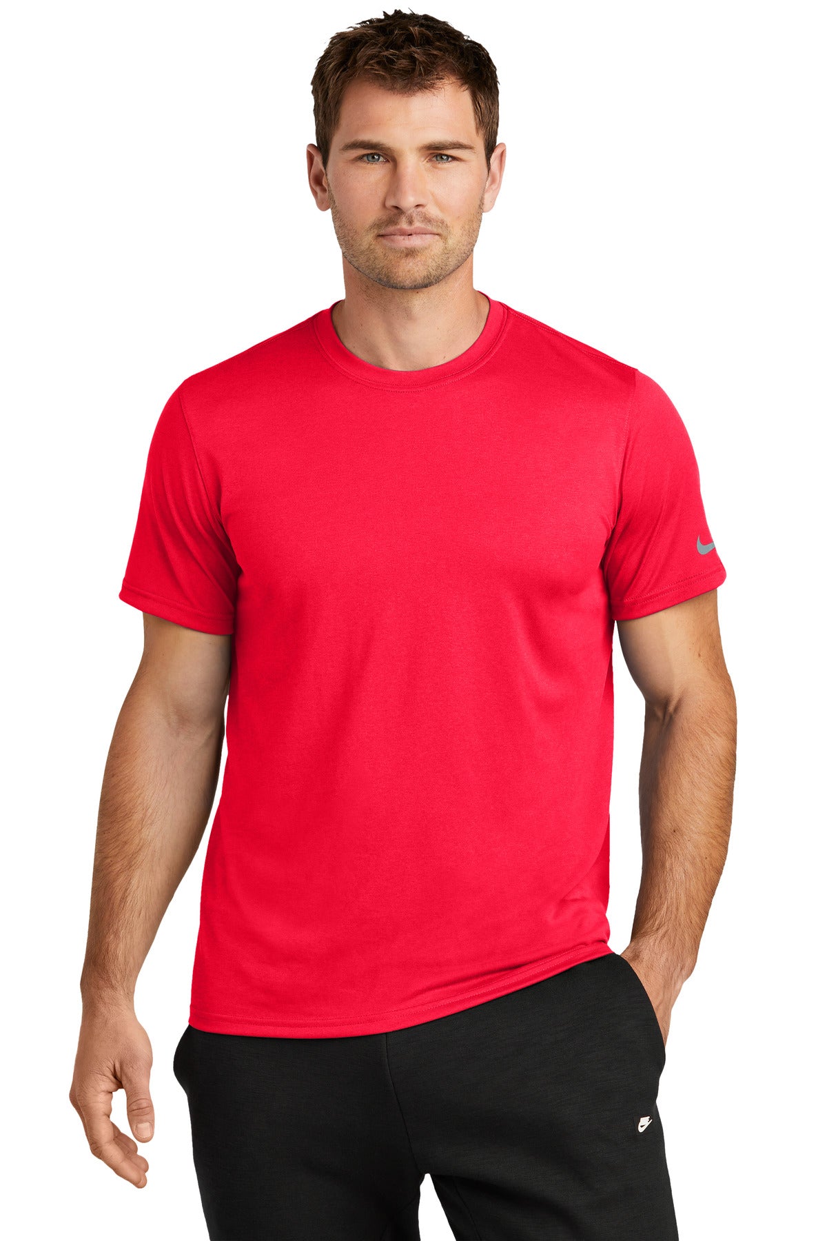 Nike Swoosh Sleeve rLegend Tee NKDX8730 - University Red - front