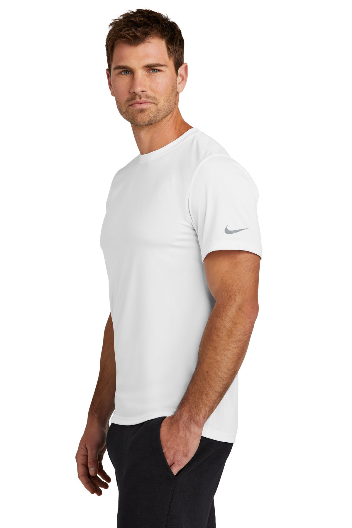 Nike Swoosh Sleeve rLegend Tee NKDX8730 - White - side