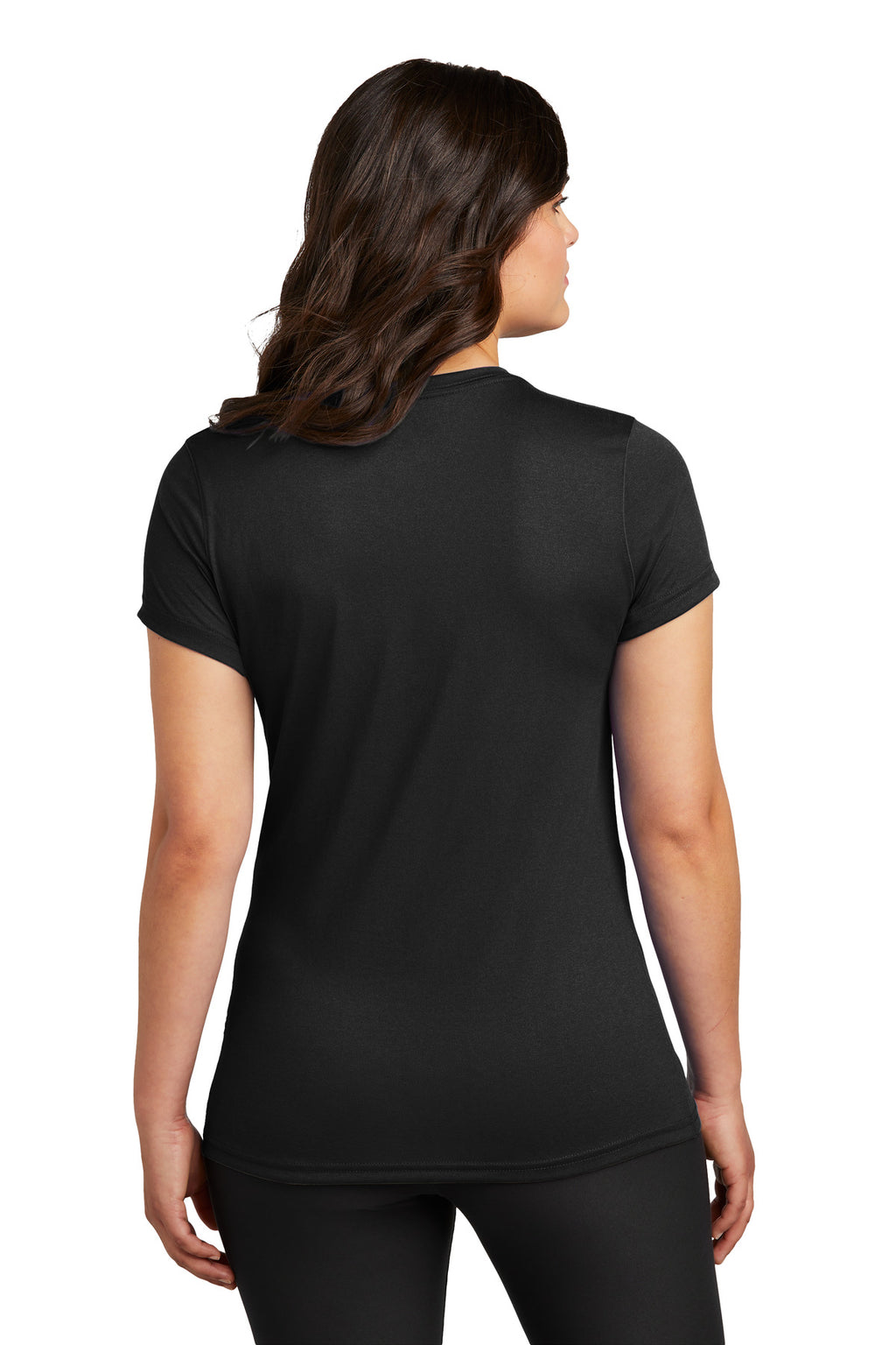Nike Women's Swoosh Sleeve rLegend Tee NKDX8734 - Black - back