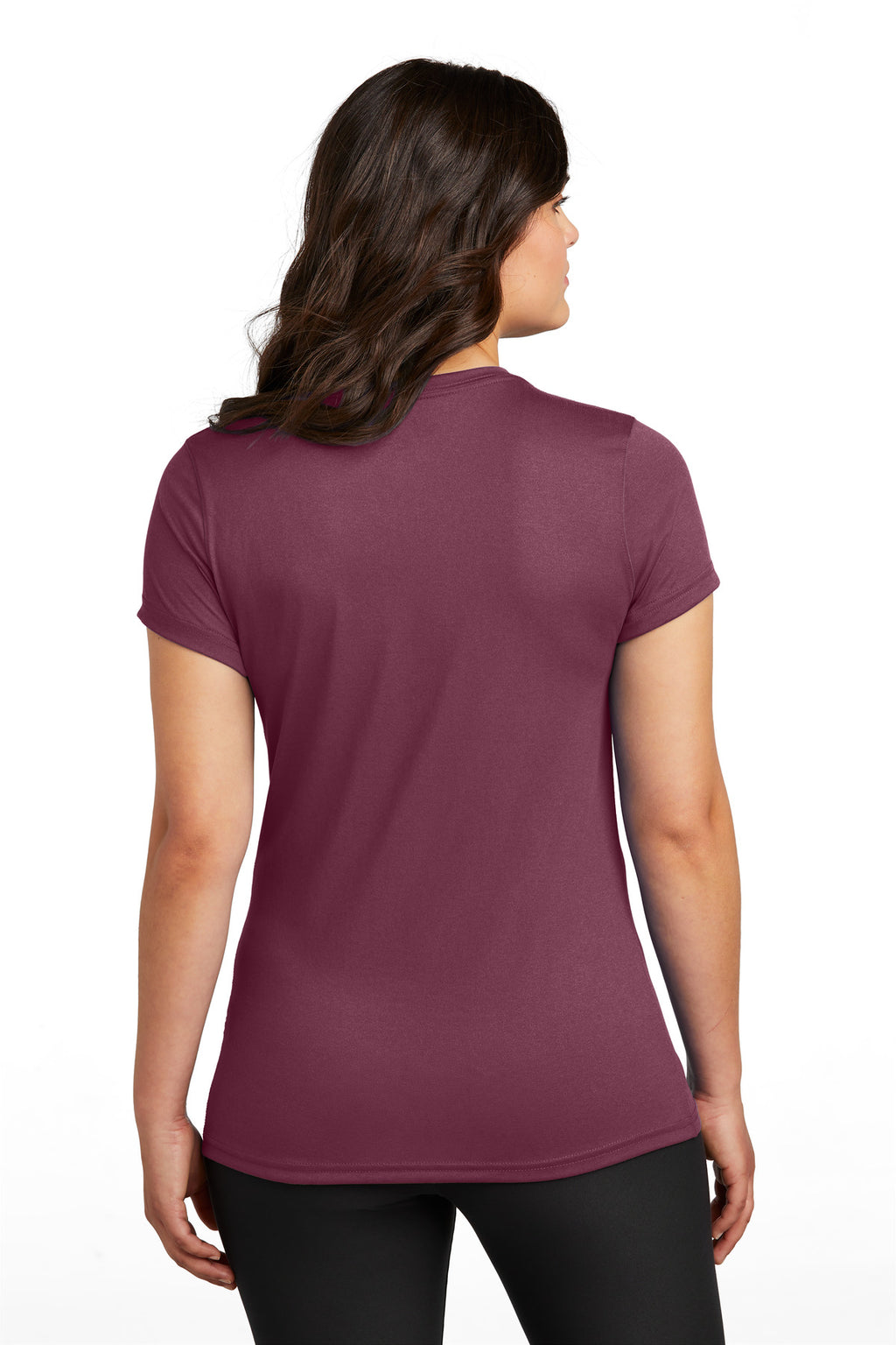 Nike Women's Swoosh Sleeve rLegend Tee NKDX8734 - Deep Maroon - back