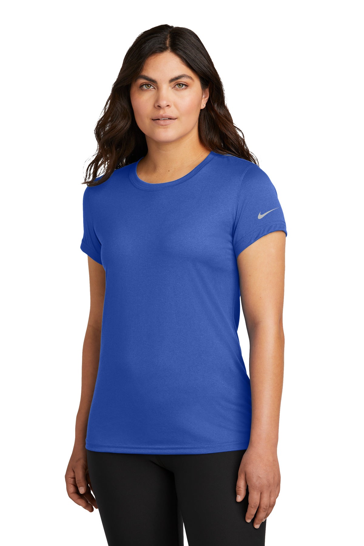 Nike Women's Swoosh Sleeve rLegend Tee NKDX8734 - Game Royal - front