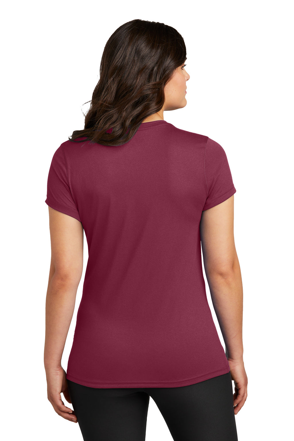 Nike Women's Swoosh Sleeve rLegend Tee NKDX8734 - Team Maroon - back