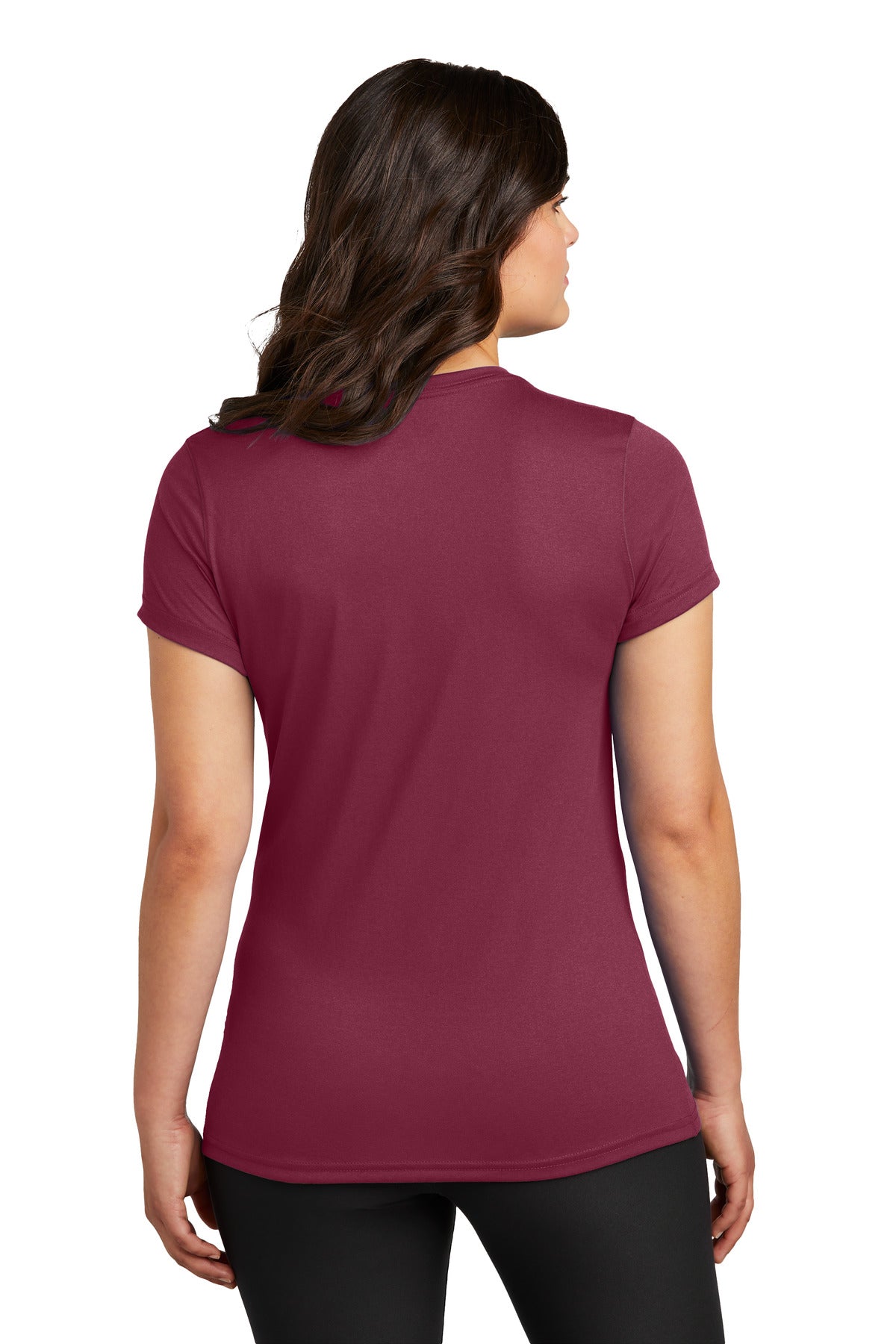 Nike Women's Swoosh Sleeve rLegend Tee NKDX8734 - Team Maroon - back