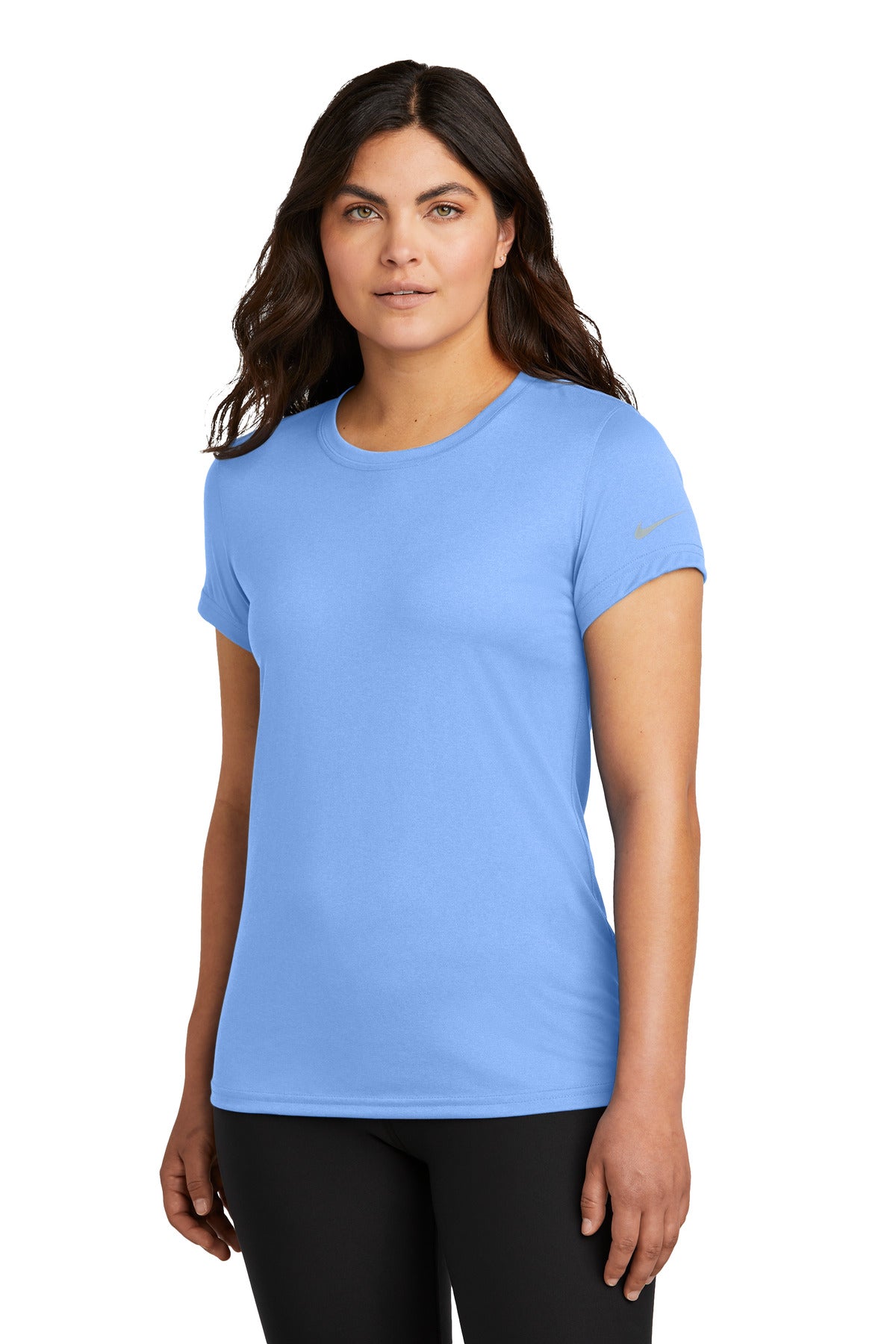 Nike Women's Swoosh Sleeve rLegend Tee NKDX8734 - Valor Blue - front