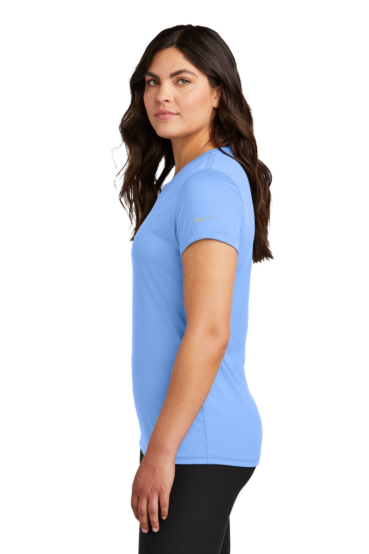 Nike Women's Swoosh Sleeve rLegend Tee NKDX8734 - Valor Blue - side