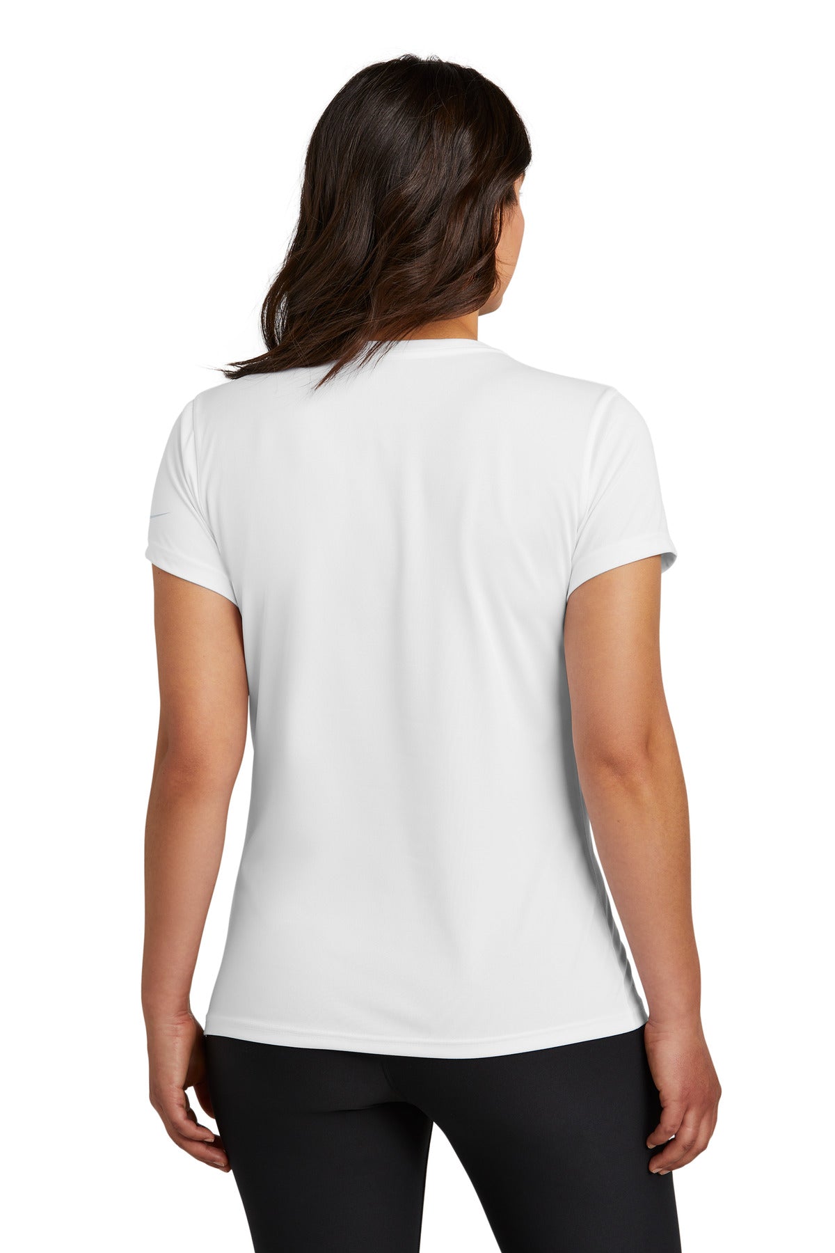Nike Women's Swoosh Sleeve rLegend Tee NKDX8734 - White - back