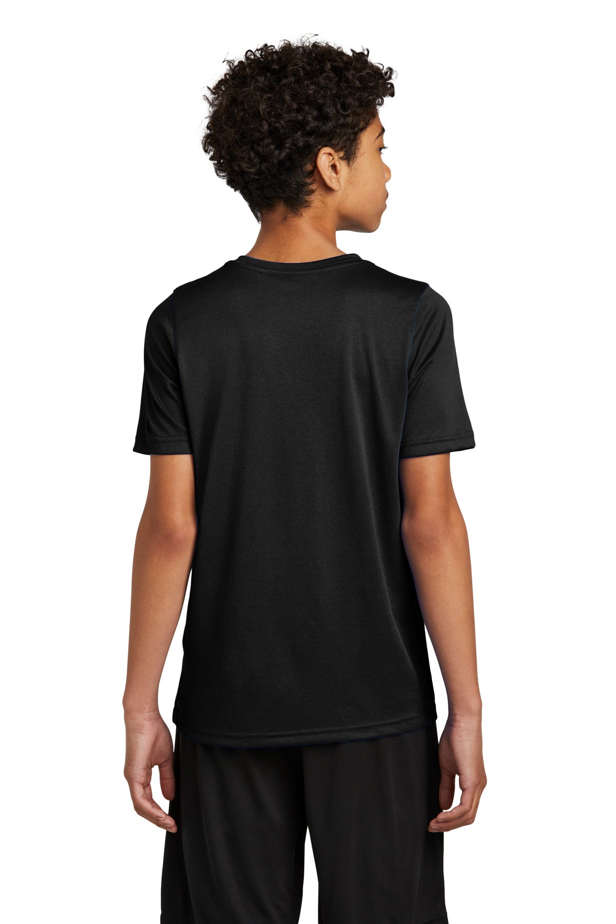 Nike Youth Swoosh Sleeve rLegend Tee NKDX8787 - Black - back