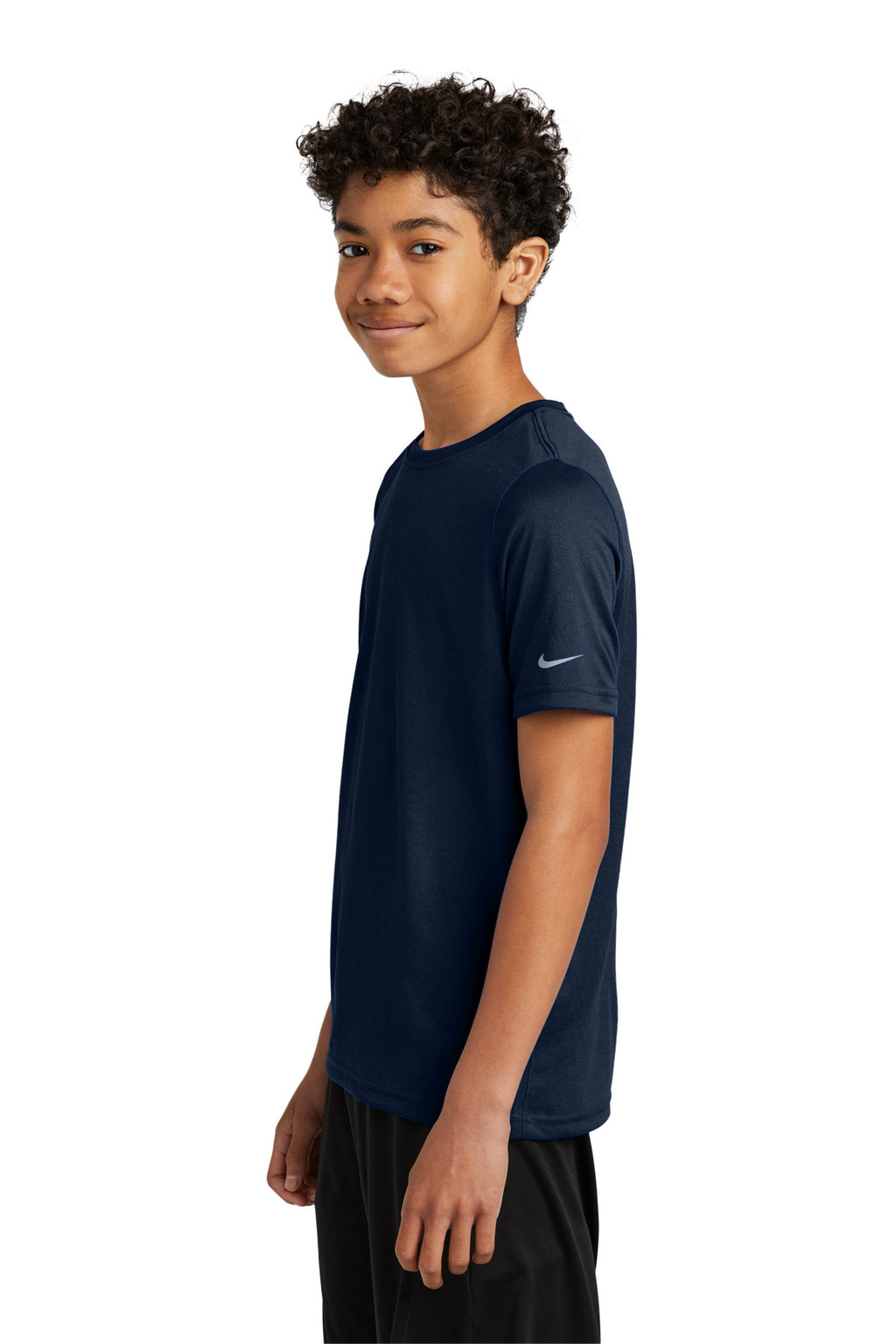 Nike Youth Swoosh Sleeve rLegend Tee NKDX8787 - College Navy - side