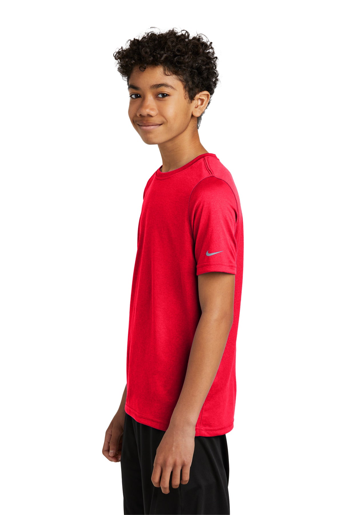 Nike Youth Swoosh Sleeve rLegend Tee NKDX8787 - University Red - side
