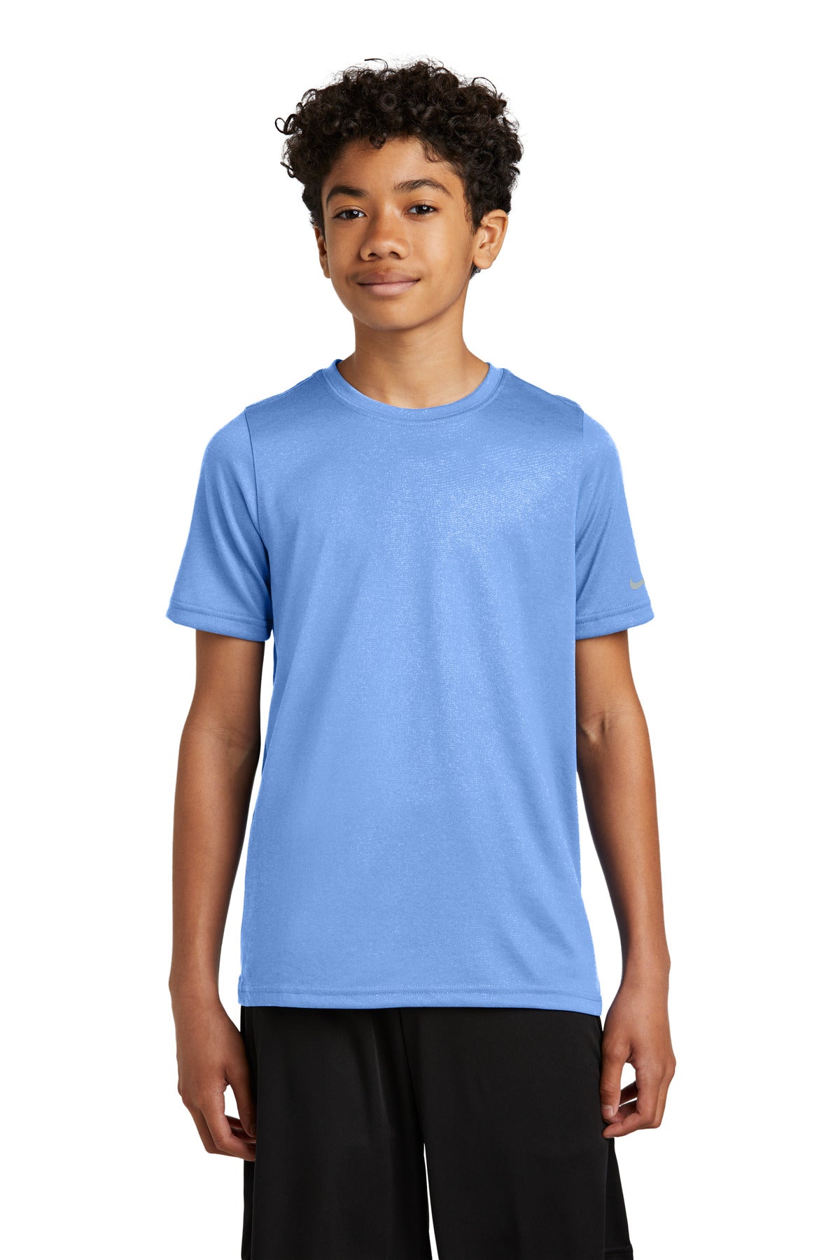 Nike Youth Swoosh Sleeve rLegend Tee NKDX8787 - Valor Blue - front