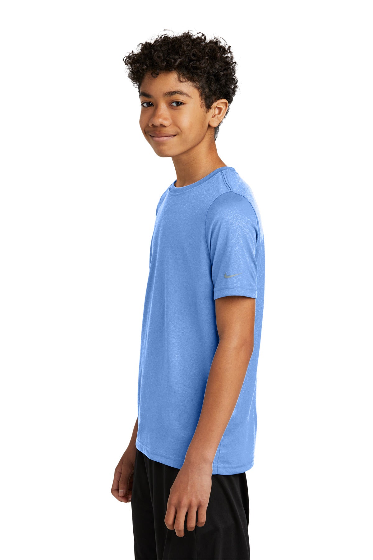 Nike Youth Swoosh Sleeve rLegend Tee NKDX8787 - Valor Blue - side