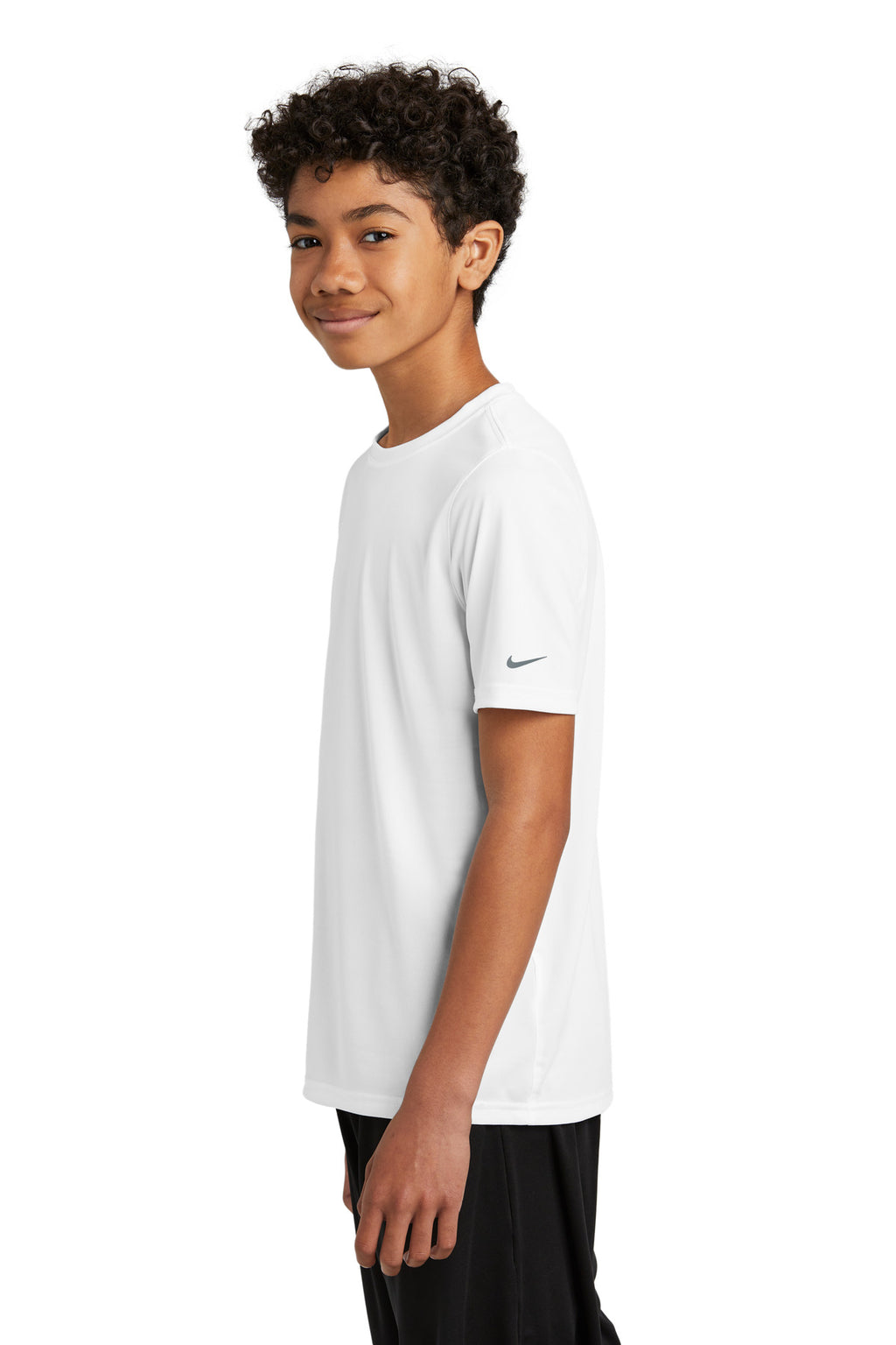 Nike Youth Swoosh Sleeve rLegend Tee NKDX8787 - White - side