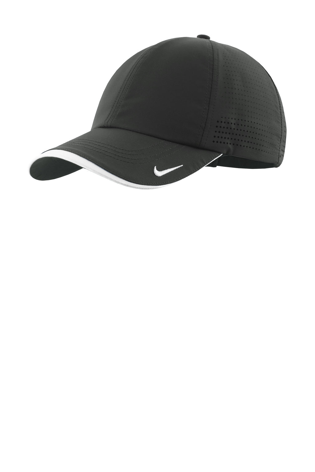 Nike Dri-FIT Perforated Performance Cap NKFB6445 - Anthracite/ White - front