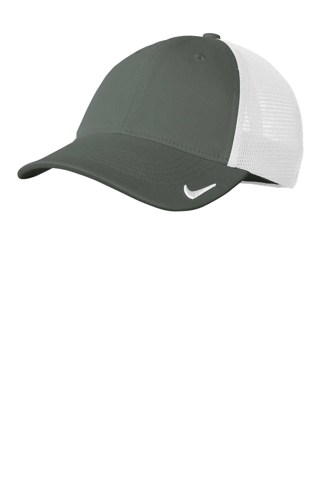 Nike Stretch-to-Fit Mesh Back Cap NKFB6448 - Anthracite/ White - front