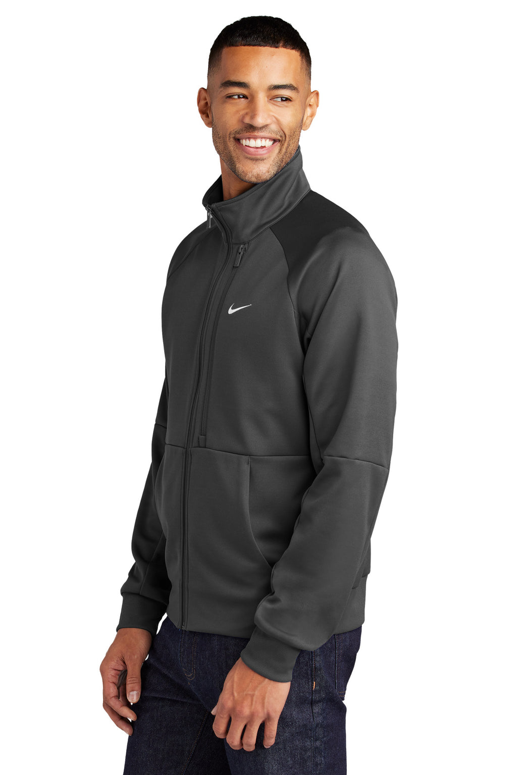 Nike Full-Zip Chest Swoosh Jacket NKFD9891 - Anthracite - side