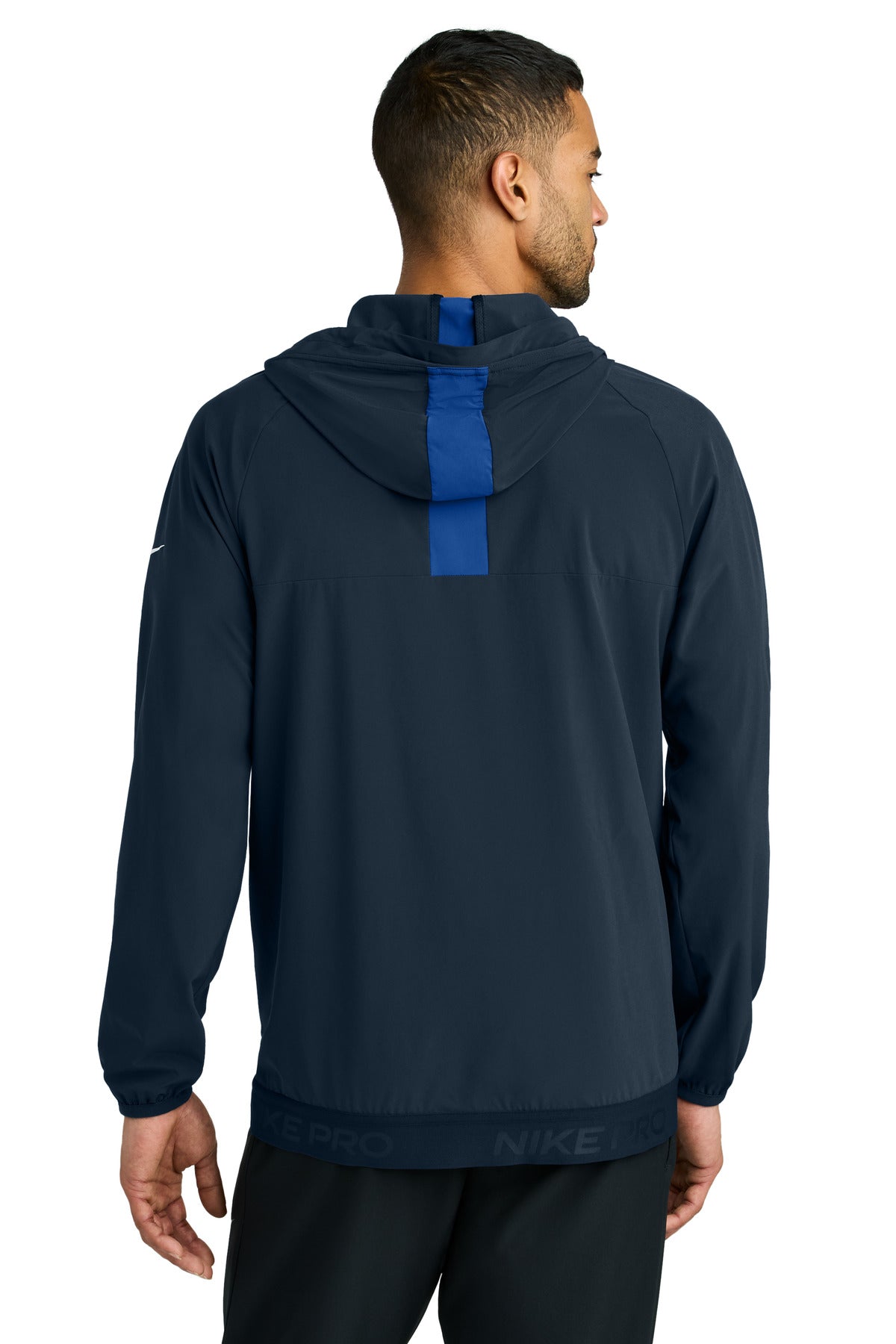 Nike Pro Hooded Jacket NKFQ4761 - Navy/ Game Royal - back