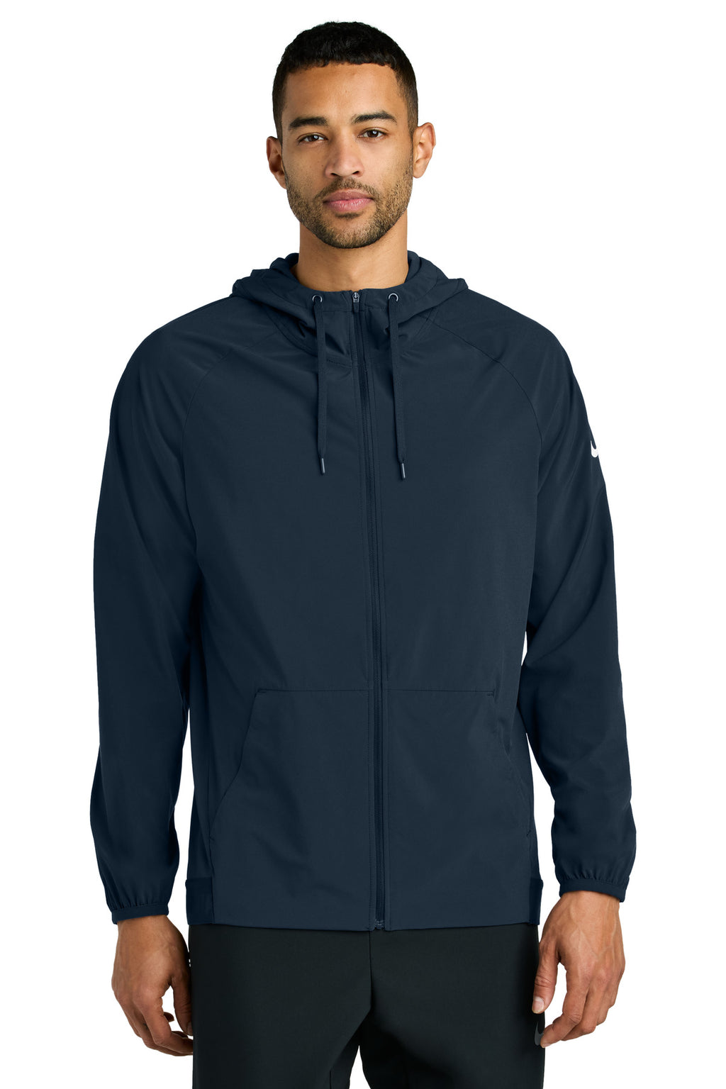 Nike Pro Hooded Jacket NKFQ4761 - Navy/ Game Royal - front