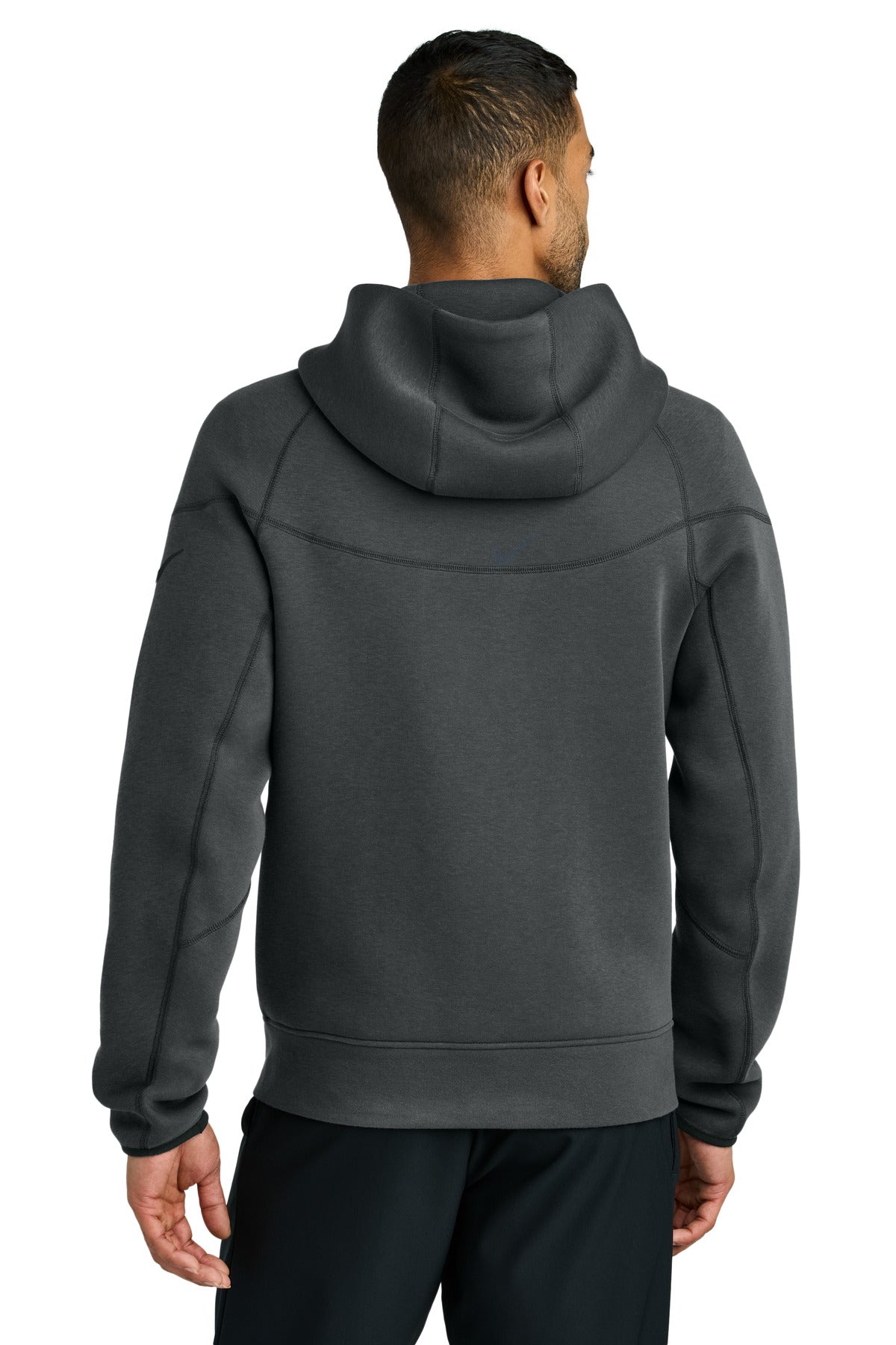Nike Tech Fleece Full-Zip Hoodie NKFQ4762 - Anthracite Heather - back