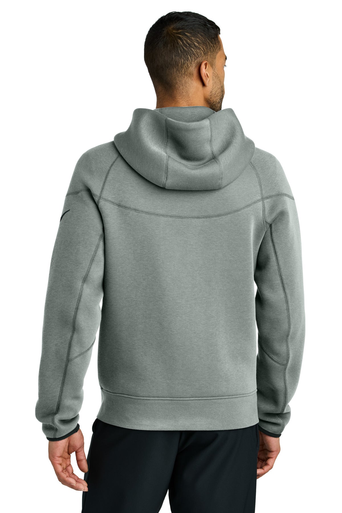 Nike Tech Fleece Full-Zip Hoodie NKFQ4762 - Dark Grey Heather - back