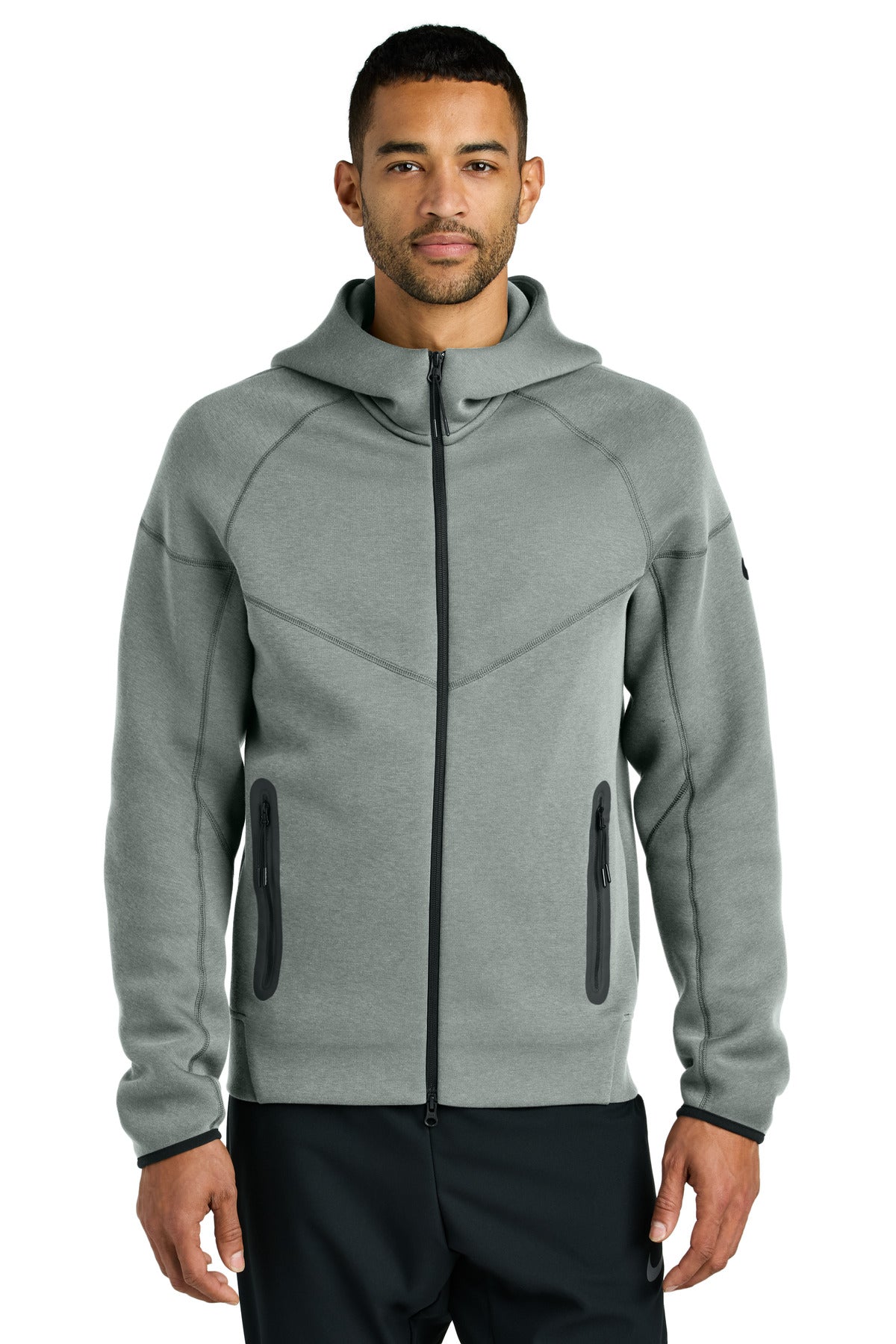 Nike Tech Fleece Full-Zip Hoodie NKFQ4762 - Dark Grey Heather - front