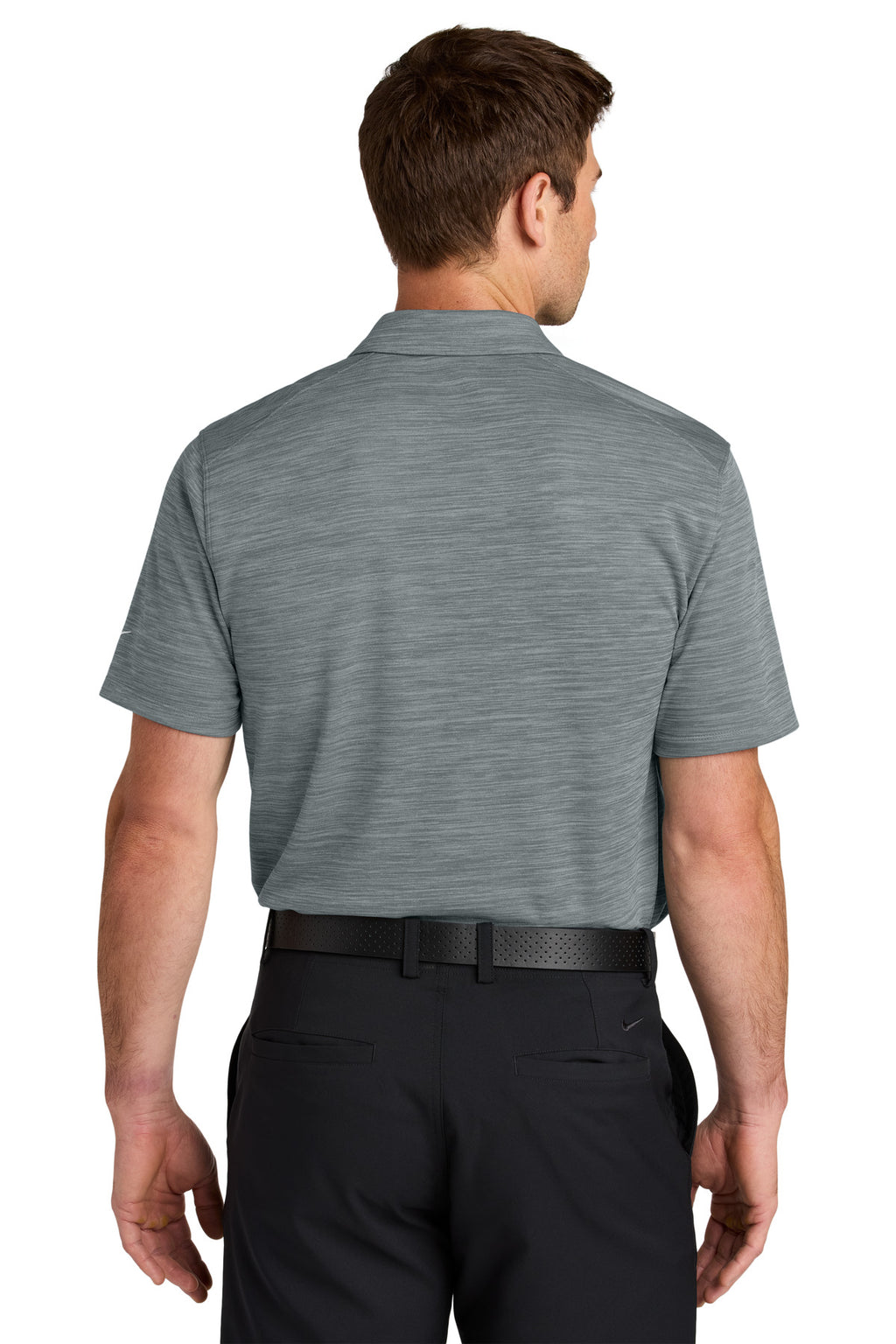 Nike Dri-FIT Striated Polo NKFQ4792 - Cool Grey - back