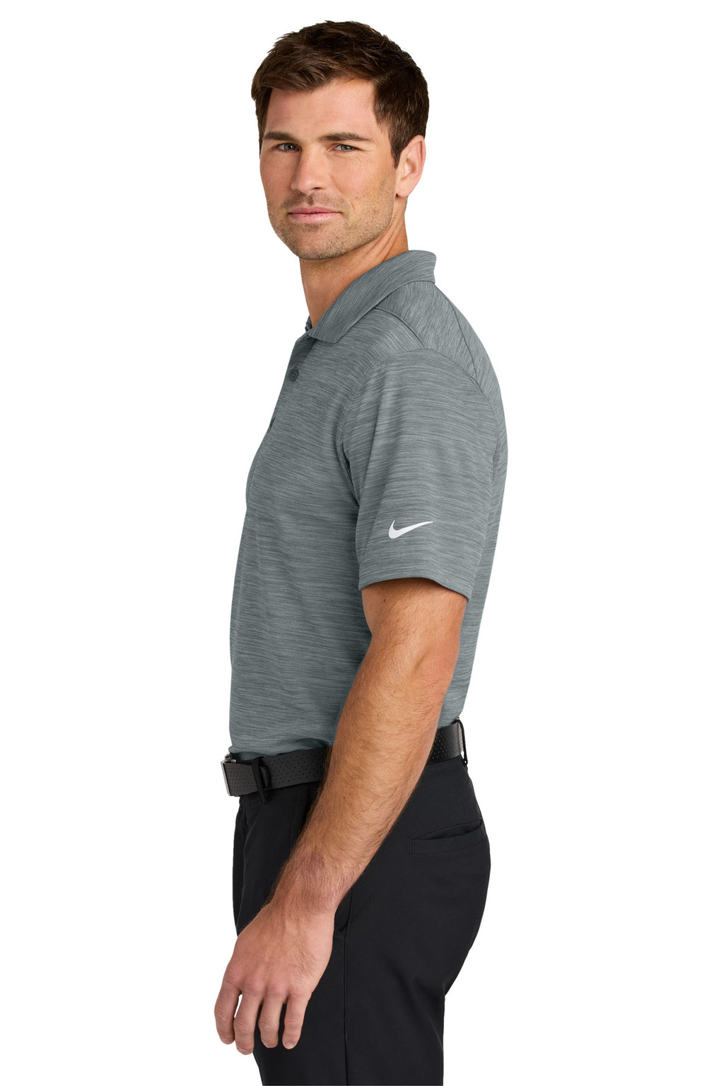 Nike Dri-FIT Striated Polo NKFQ4792 - Cool Grey - side