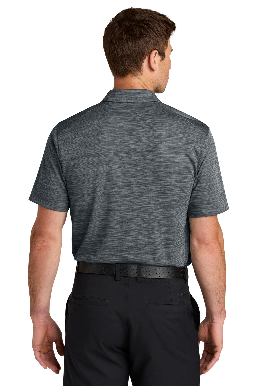 Nike Dri-FIT Striated Polo NKFQ4792 - Dark Grey - back