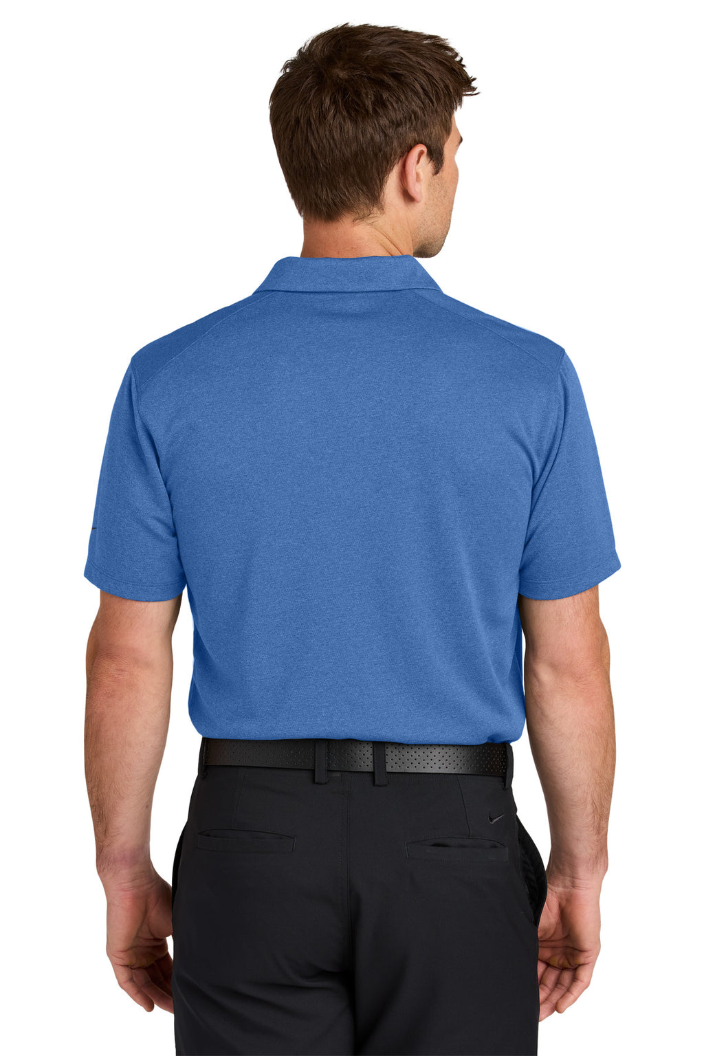 Nike Dri-FIT Smooth Heather Polo NKFQ4794 - Game Royal Heather - back