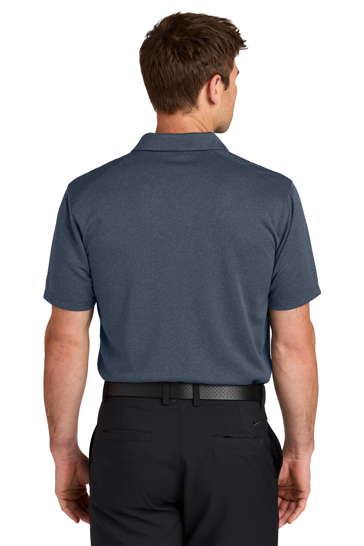 Nike Dri-FIT Smooth Heather Polo NKFQ4794 - Navy Heather - back