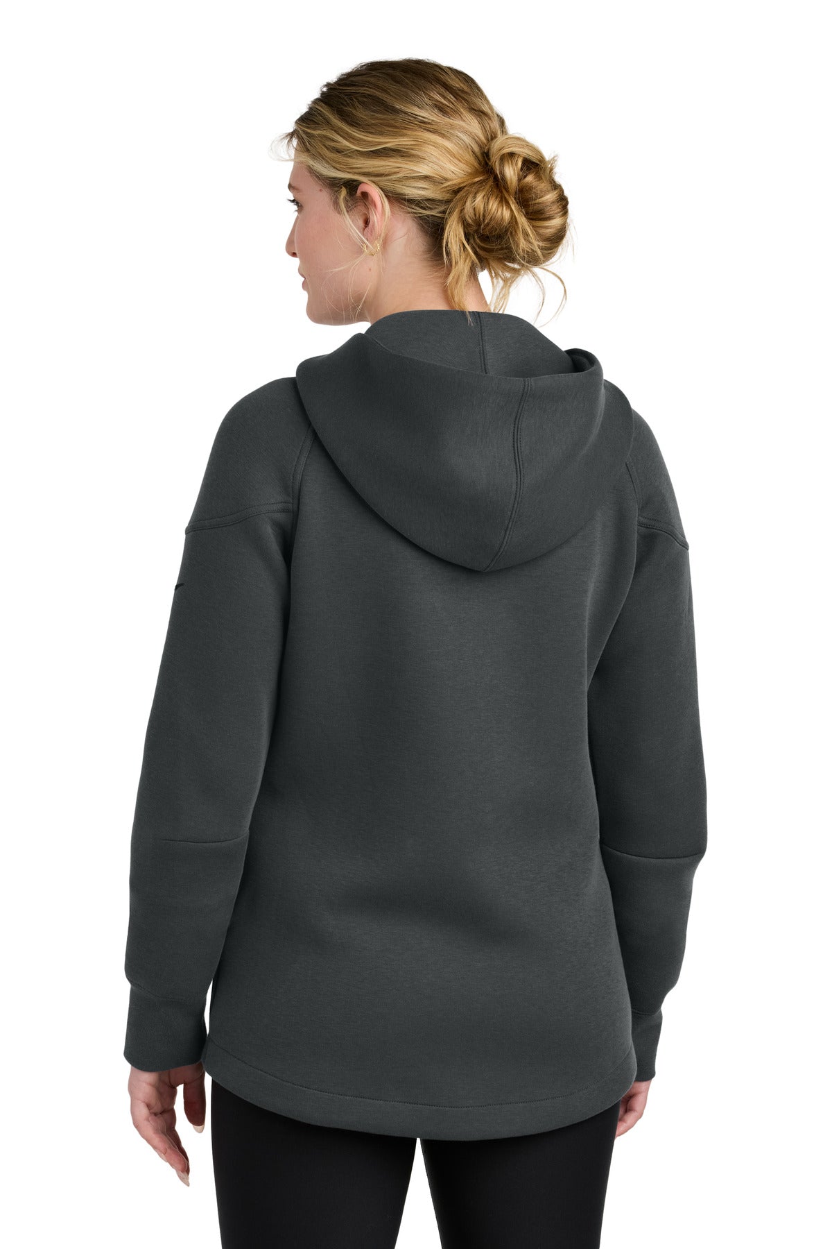 Nike Women's Tech Fleece Full-Zip Hoodie NKFQ4798 - Anthracite Heather - back