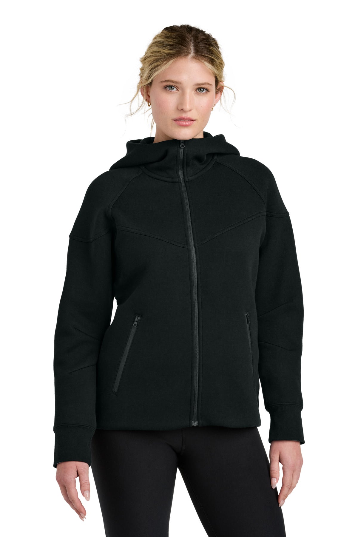 Nike Women's Tech Fleece Full-Zip Hoodie NKFQ4798 - Black - front