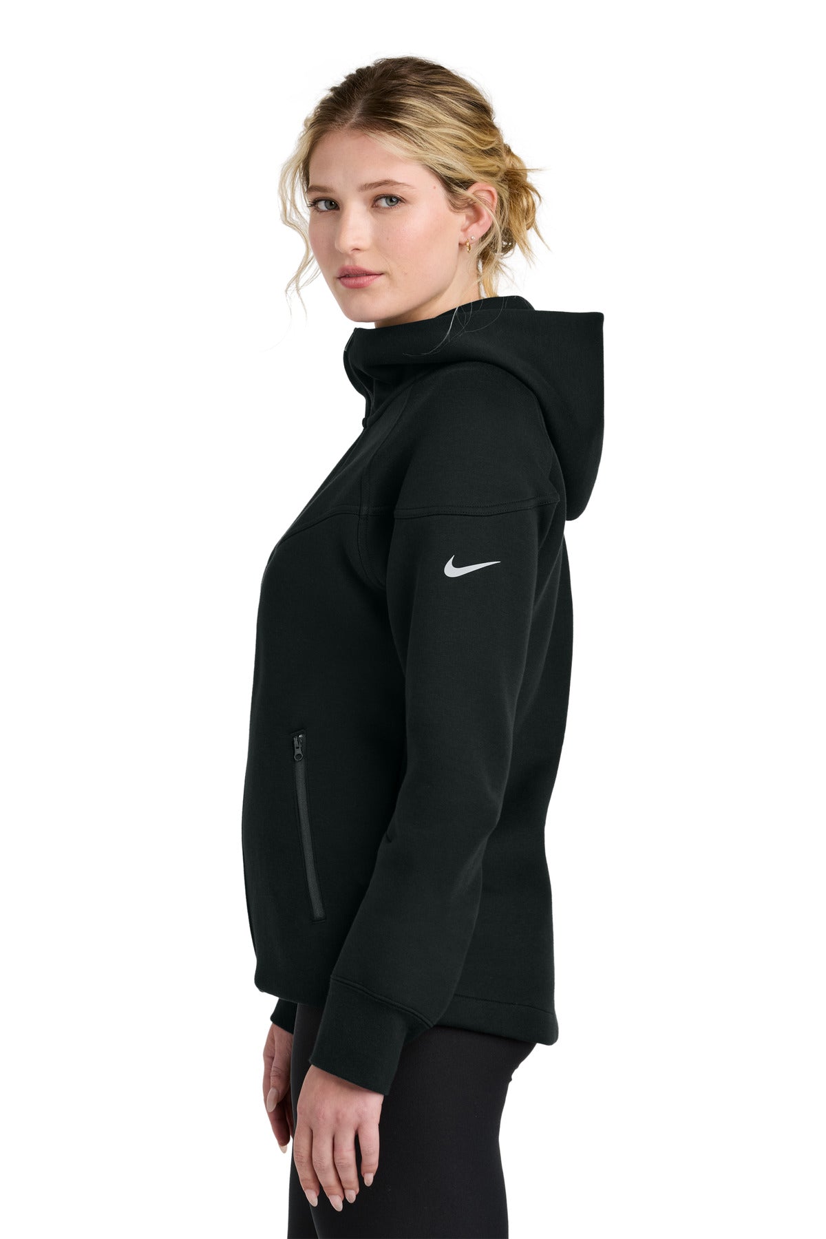 Nike Women's Tech Fleece Full-Zip Hoodie NKFQ4798 - Black - side