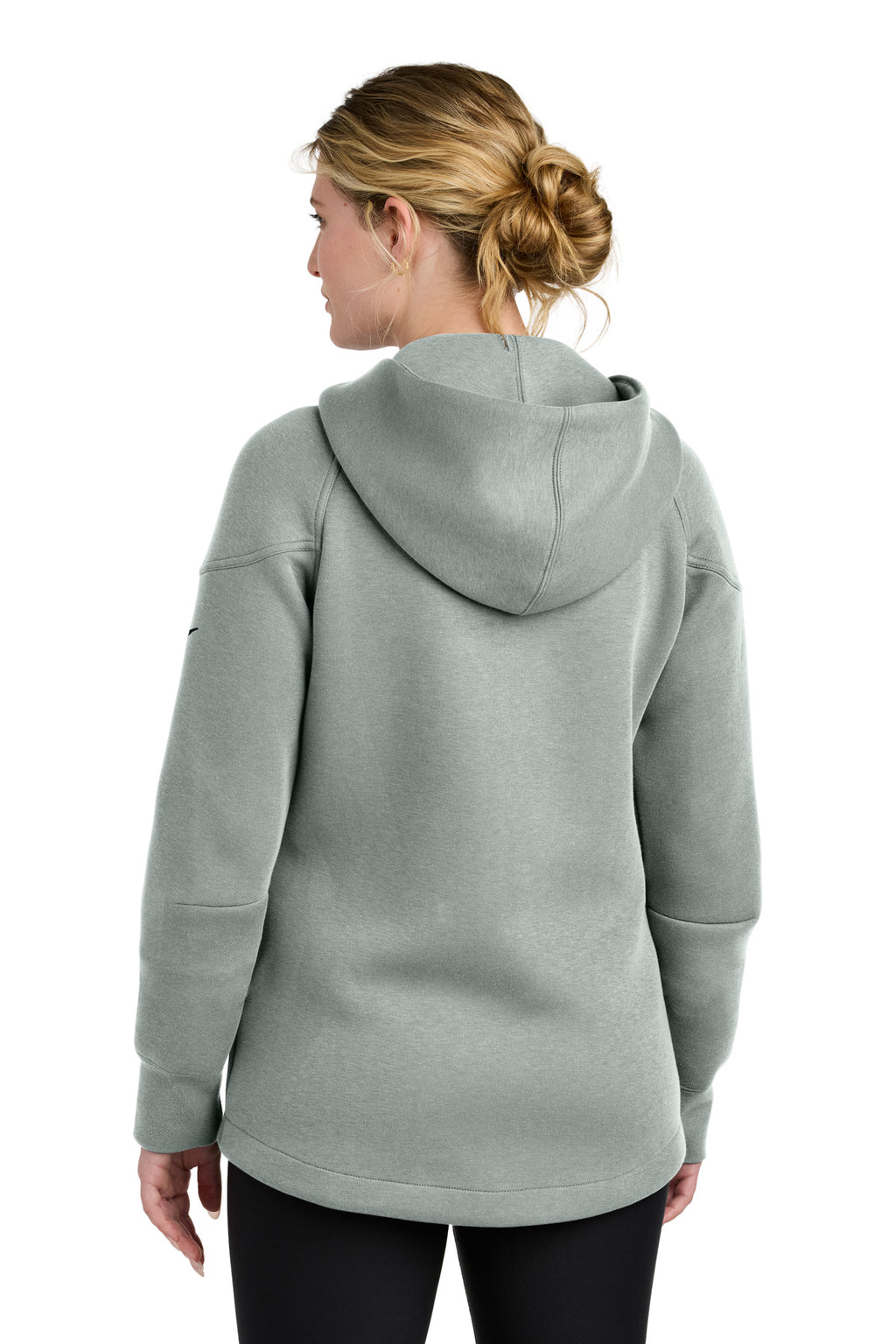 Nike Women's Tech Fleece Full-Zip Hoodie NKFQ4798 - Dark Grey Heather - back