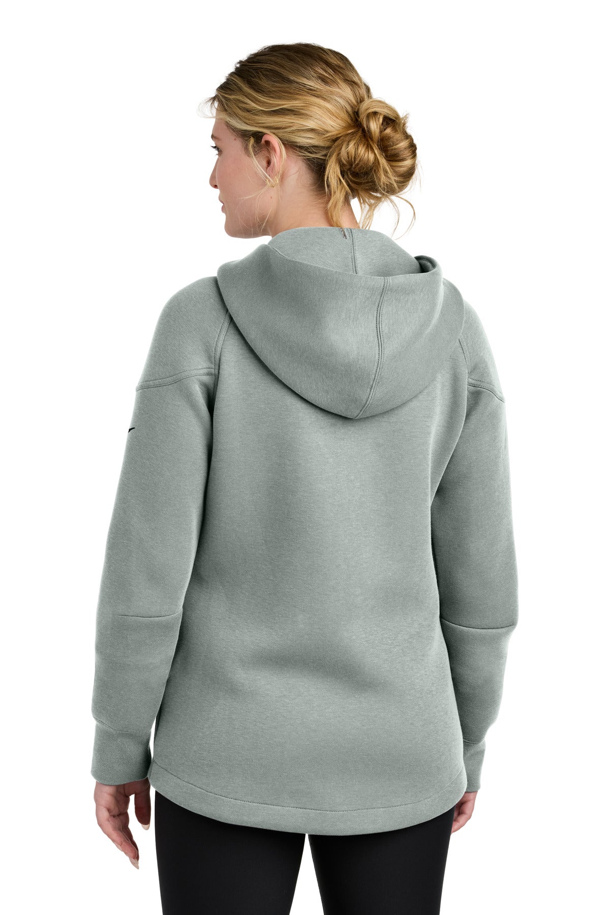 Nike Women's Tech Fleece Full-Zip Hoodie NKFQ4798 - Dark Grey Heather - back