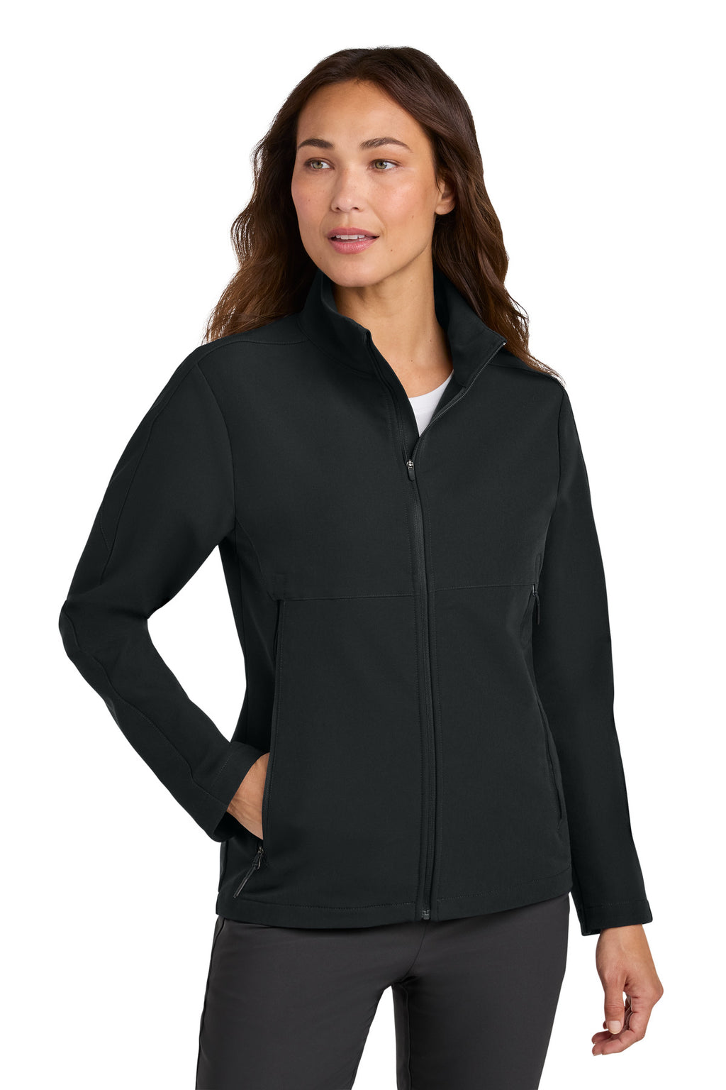 Nike Women's Full-Zip Soft Shell Jacket NKHM7937 - Black - front