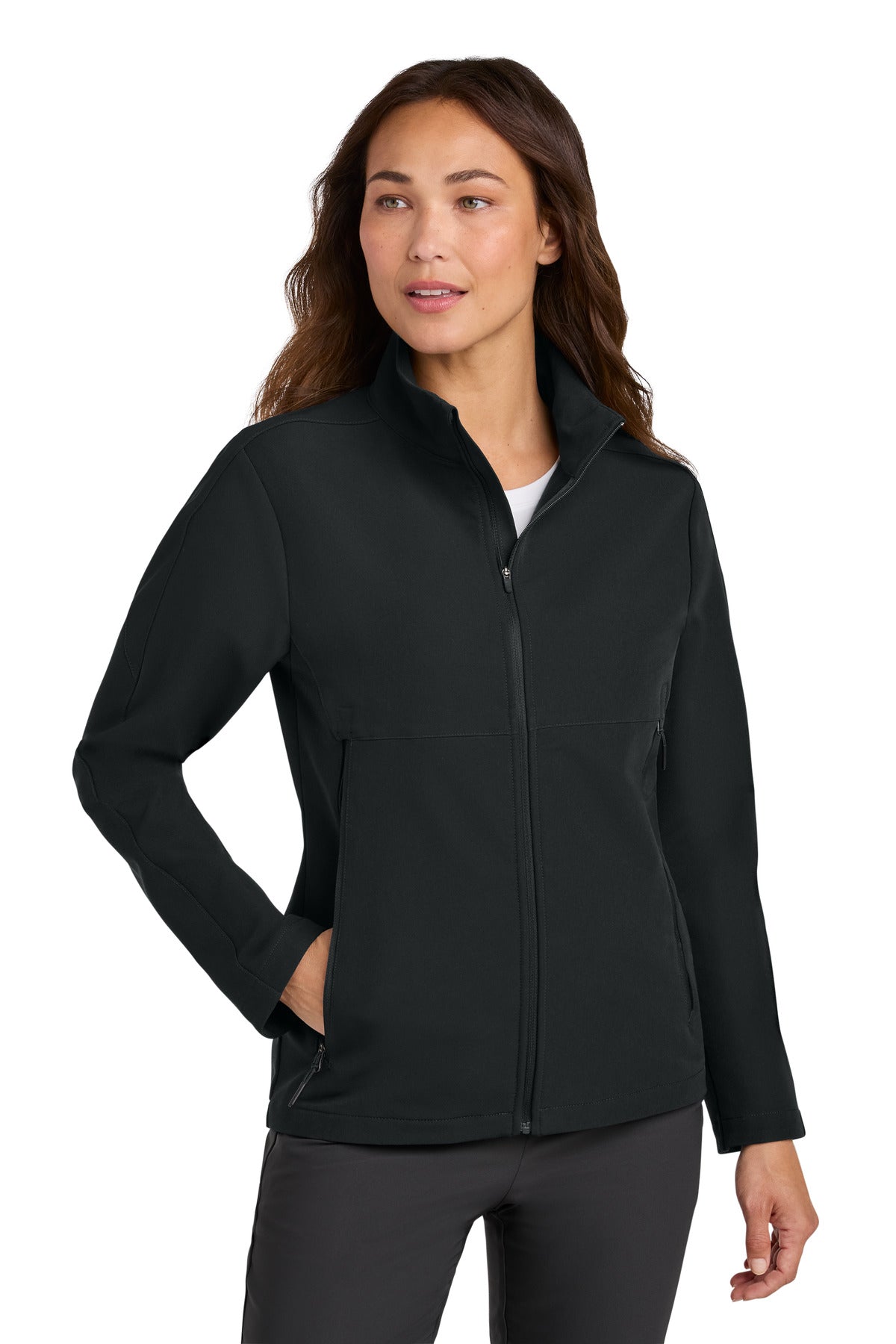 Nike Women's Full-Zip Soft Shell Jacket NKHM7937 - Black - front