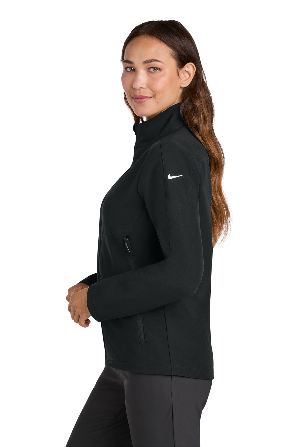 Nike Women's Full-Zip Soft Shell Jacket NKHM7937 - Black - side