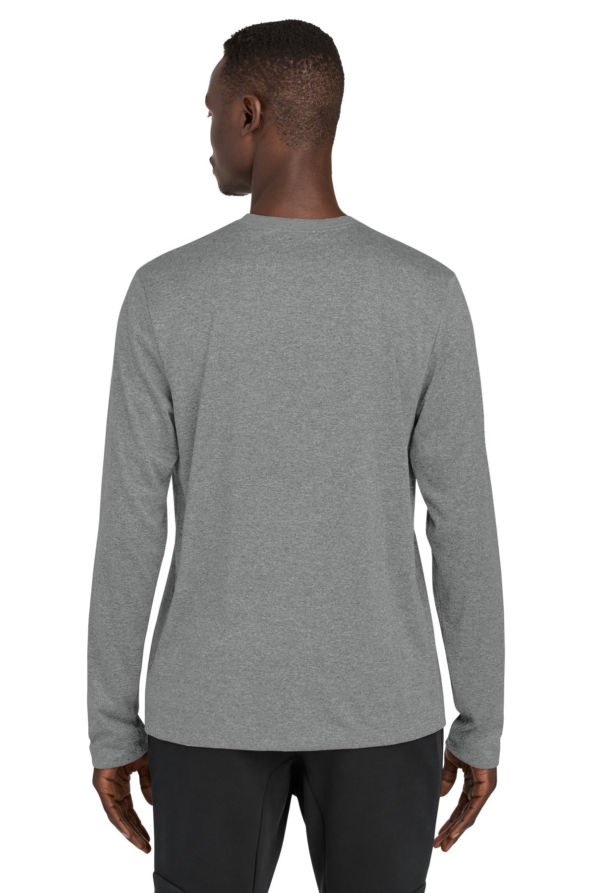 Nike Team rLegend Long Sleeve Tee NKHQ4550 - Carbon Heather - back