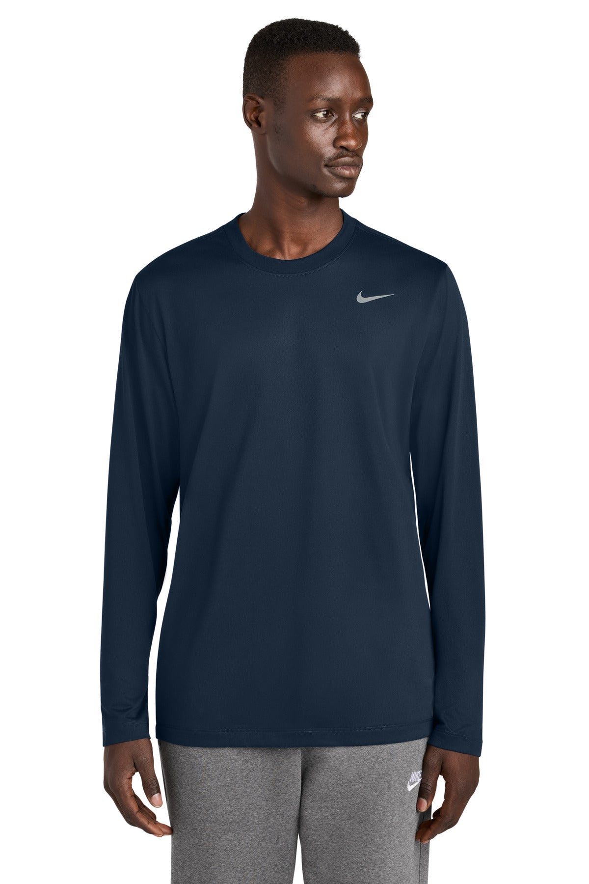 Nike Team rLegend Long Sleeve Tee NKHQ4550 - College Navy - front