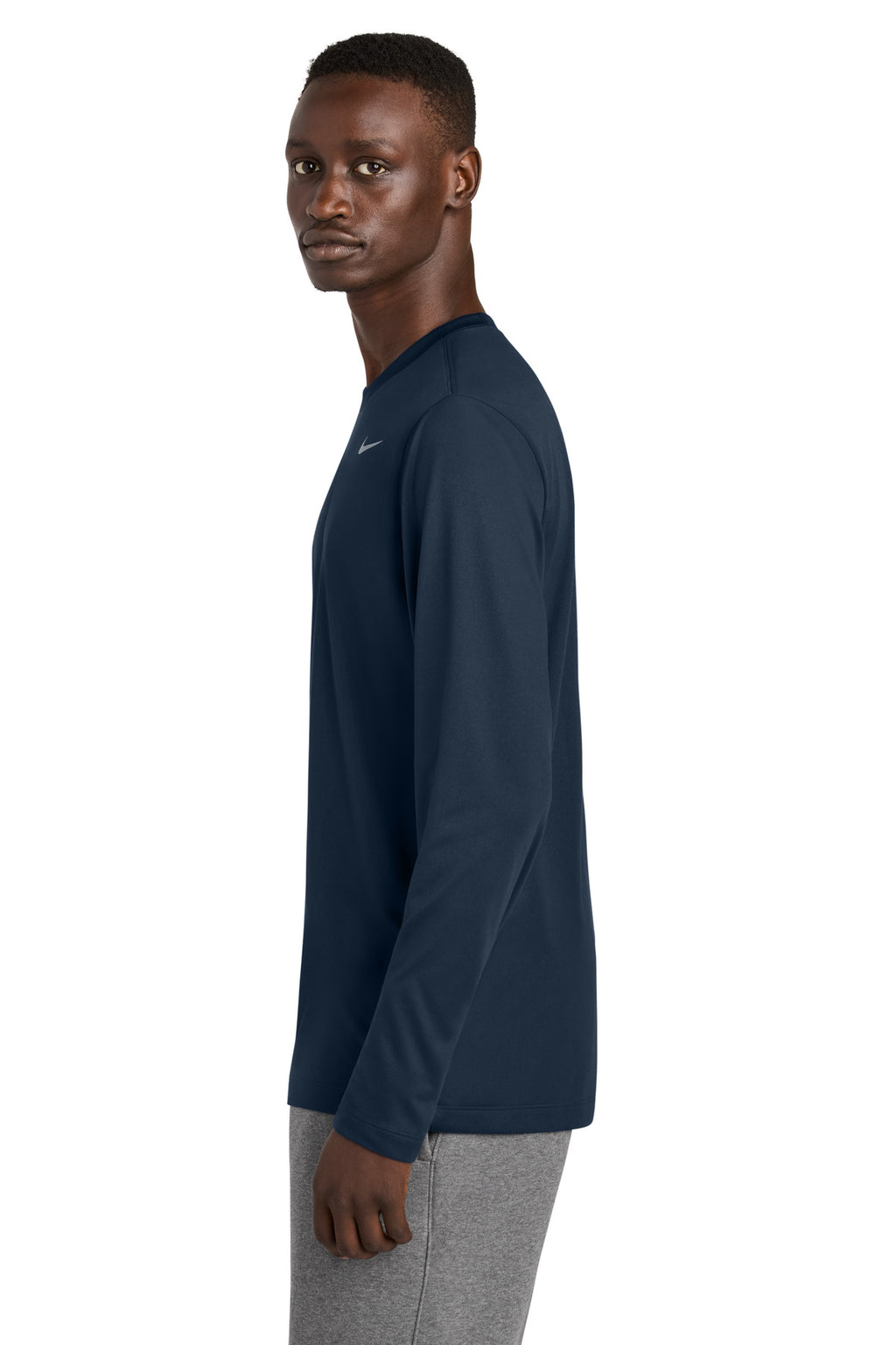 Nike Team rLegend Long Sleeve Tee NKHQ4550 - College Navy - side