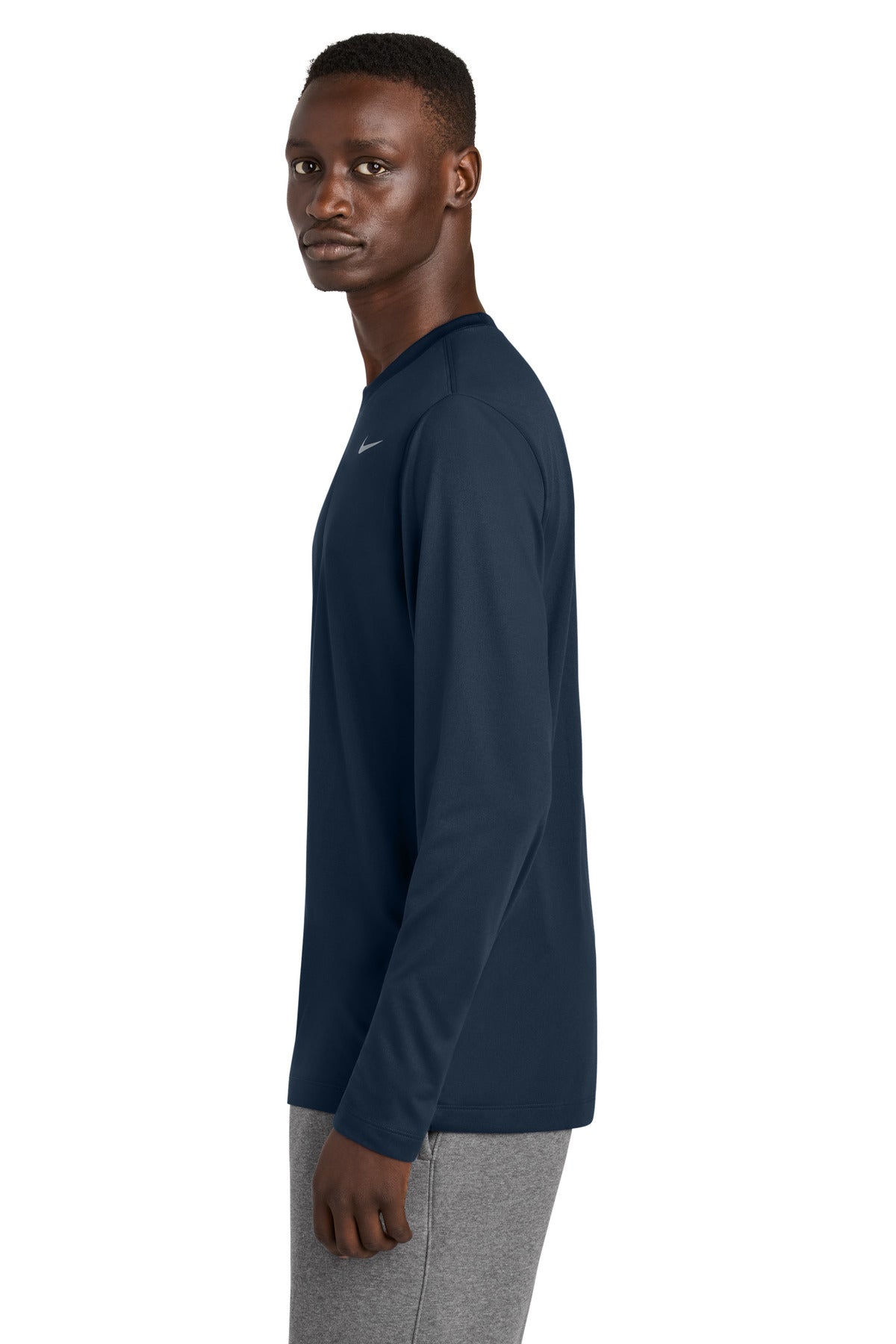 Nike Team rLegend Long Sleeve Tee NKHQ4550 - College Navy - side