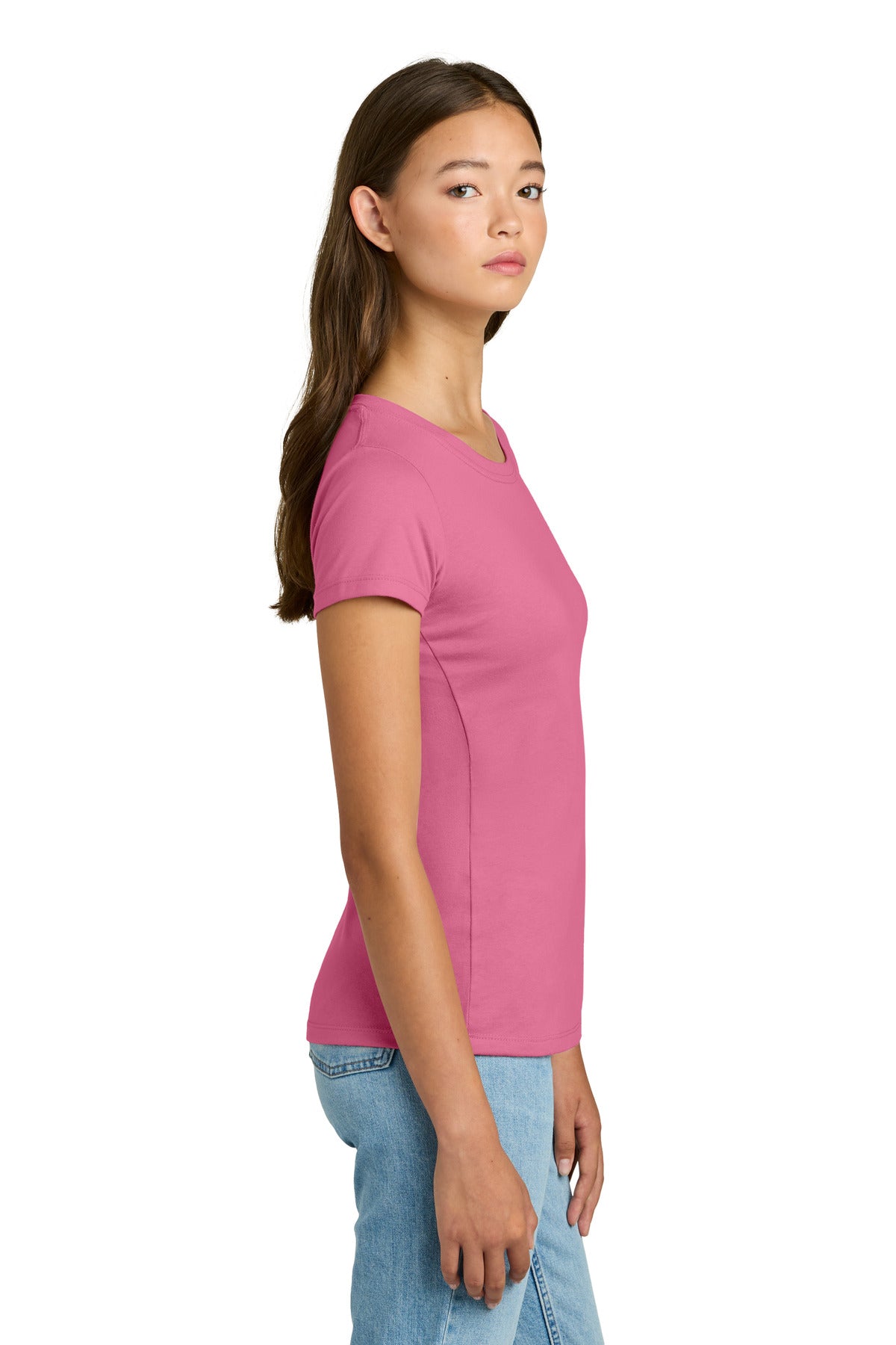 Next Level Apparel Women's Ideal Tee NL1510 - Hot Pink - side