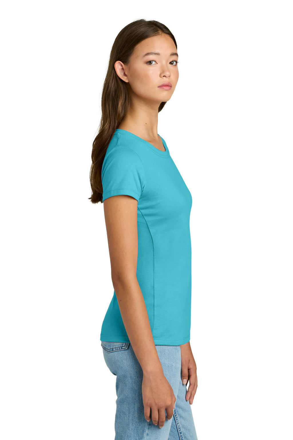 Next Level Apparel Women's Ideal Tee NL1510 - Tahiti Blue - side